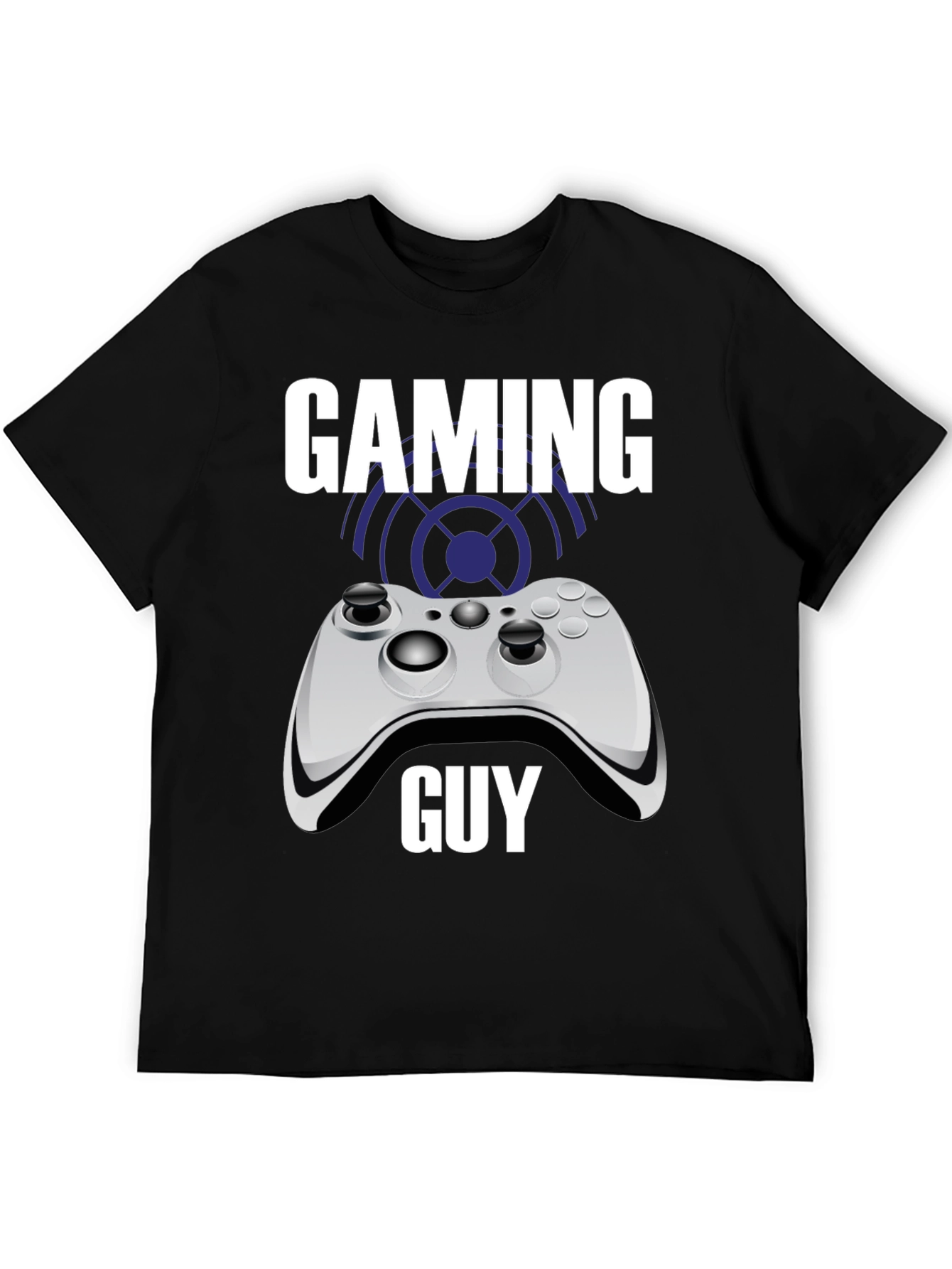 Gaming Guy Black T-Shirt with Controller Graphic