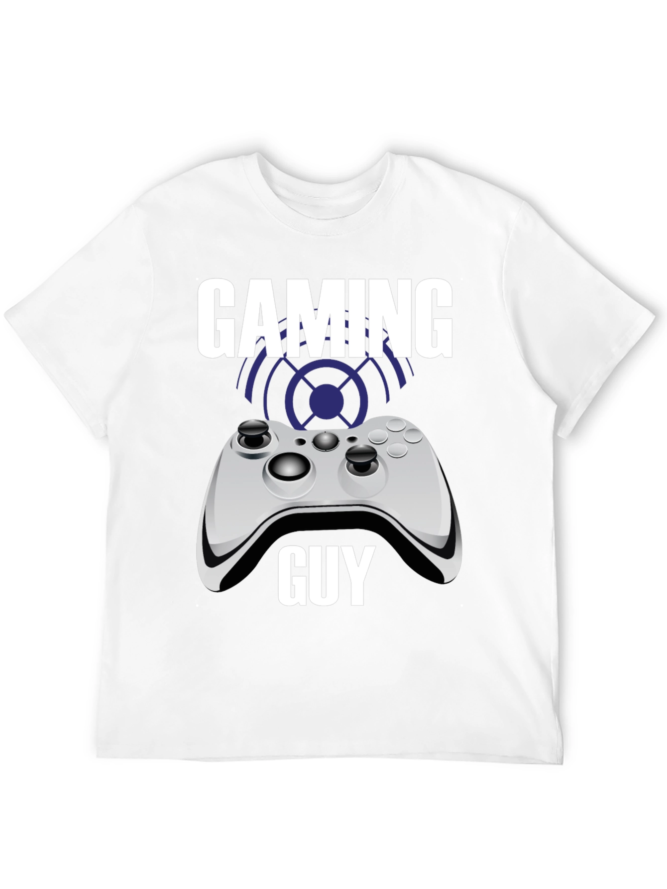 Gaming Guy Black T-Shirt with Controller Graphic