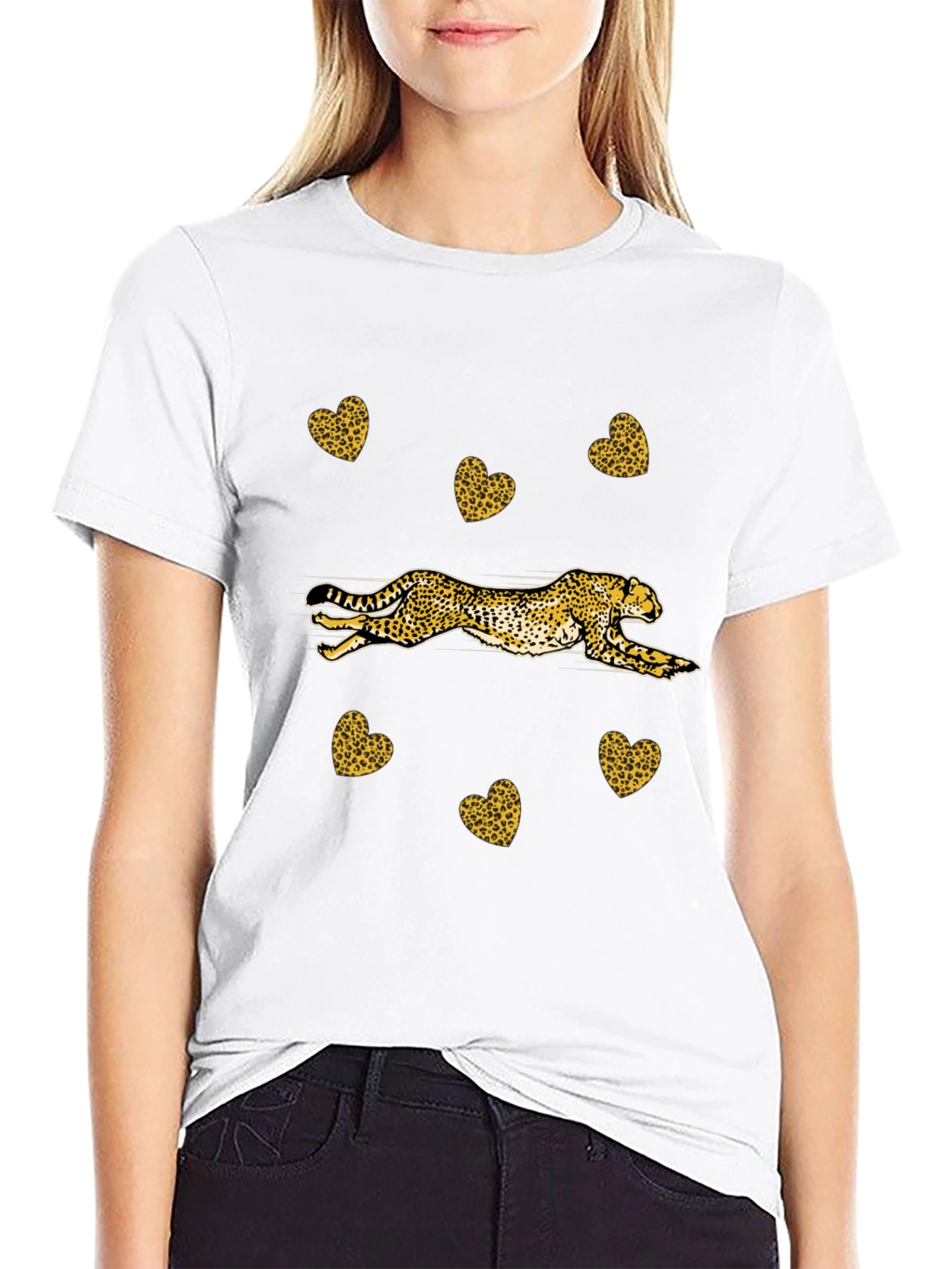 Leopard Print Graphic Tee