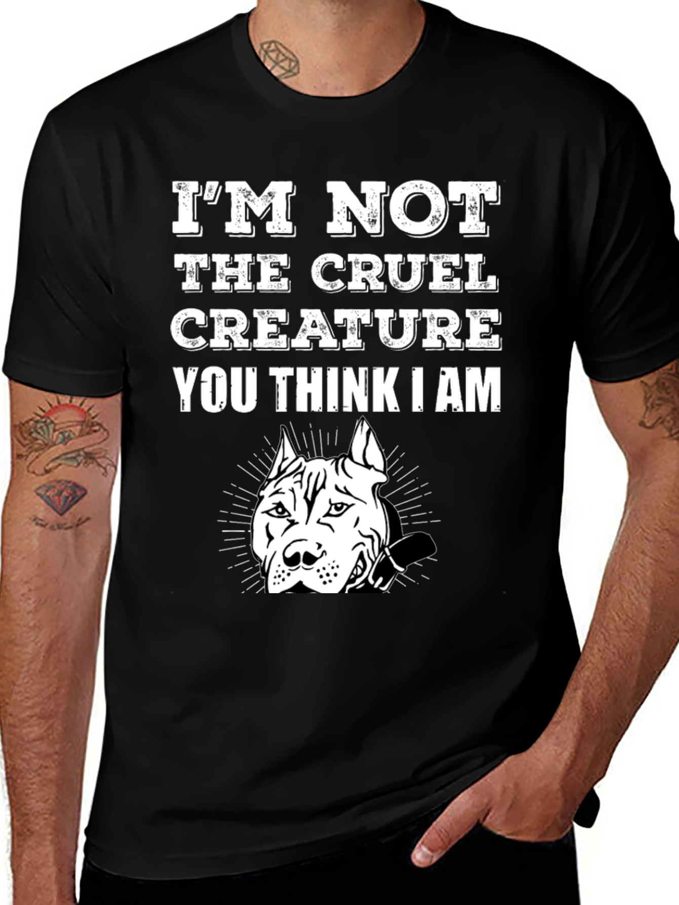 Pitbull Dog Lover T-Shirt - Cruel Creature Graphic Tee
