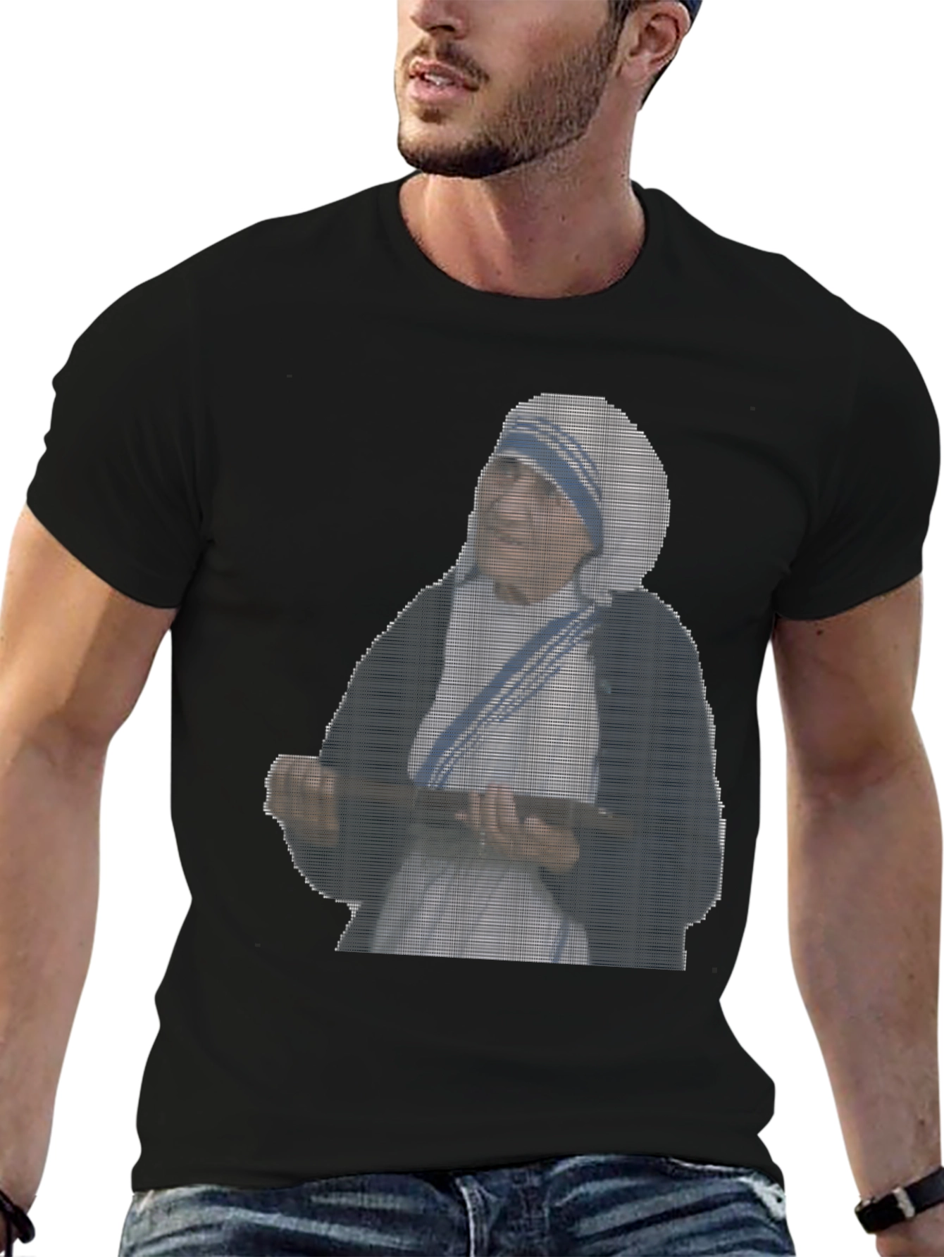 Mother Teresa Graphic Tee - Classic Black T-Shirt