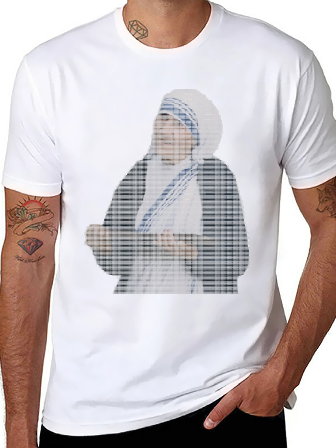 Mother Teresa Graphic Tee - Classic Black T-Shirt