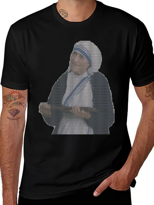 Mother Teresa Graphic Tee - Classic Black T-Shirt