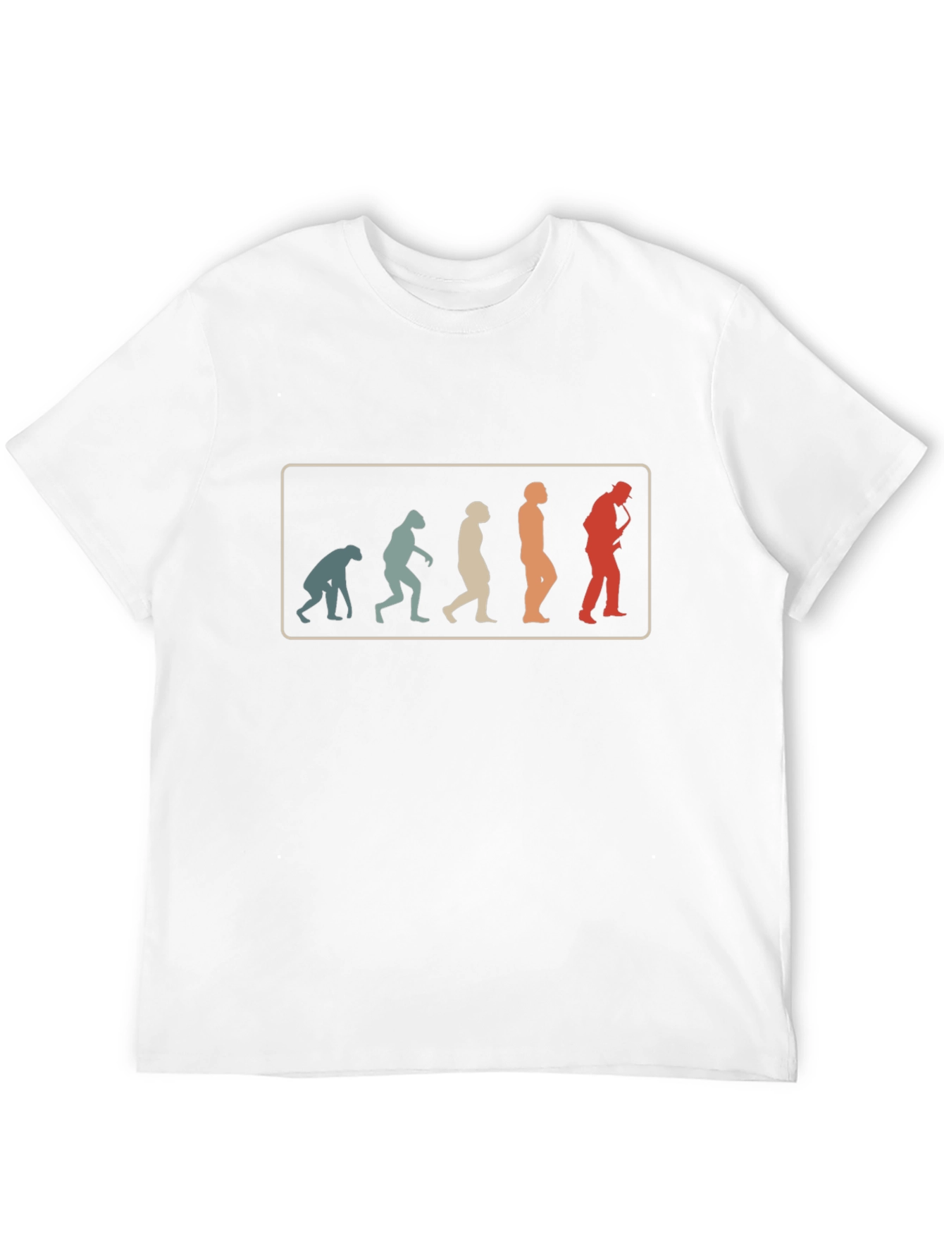 Evolution of Saxophone Player T-Shirt - Retro Music Tee