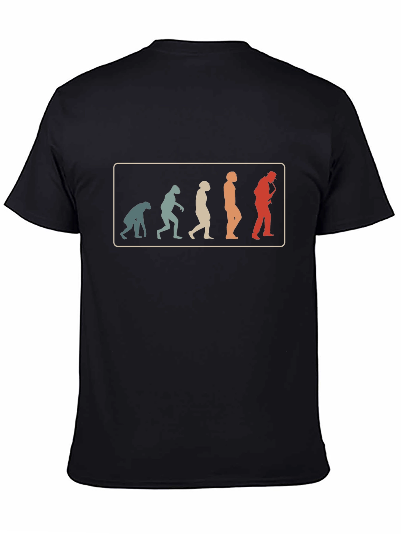 Evolution of Saxophone Player T-Shirt - Retro Music Tee