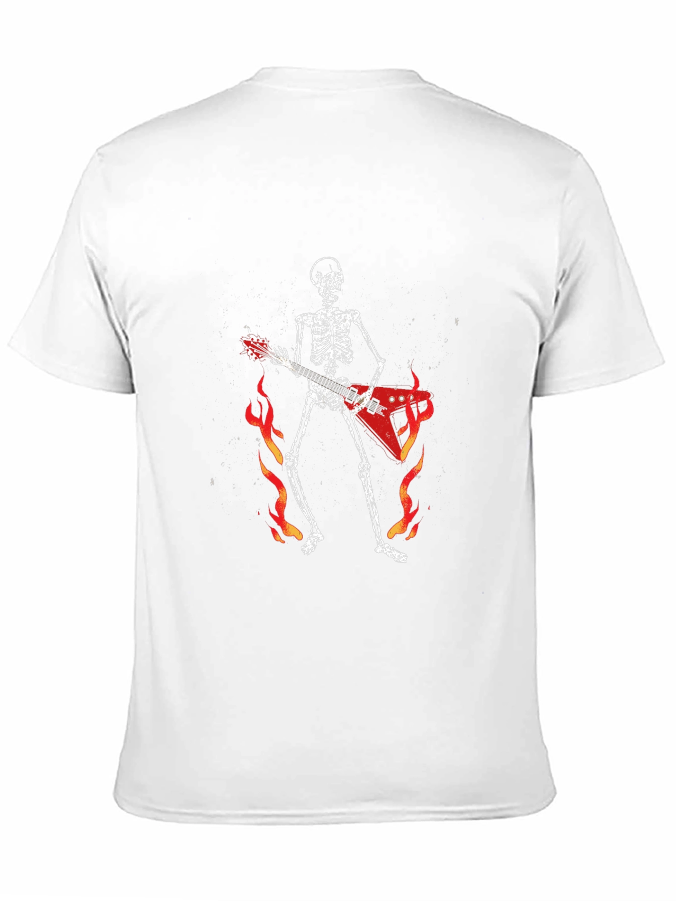 Skeleton Guitarist Graphic T-Shirt - Rock and Roll Tee