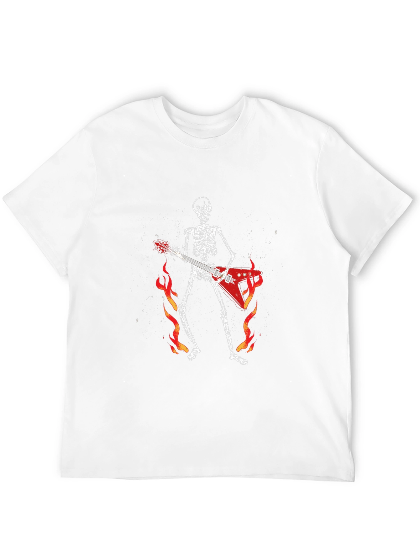 Skeleton Guitarist Graphic T-Shirt - Rock and Roll Tee