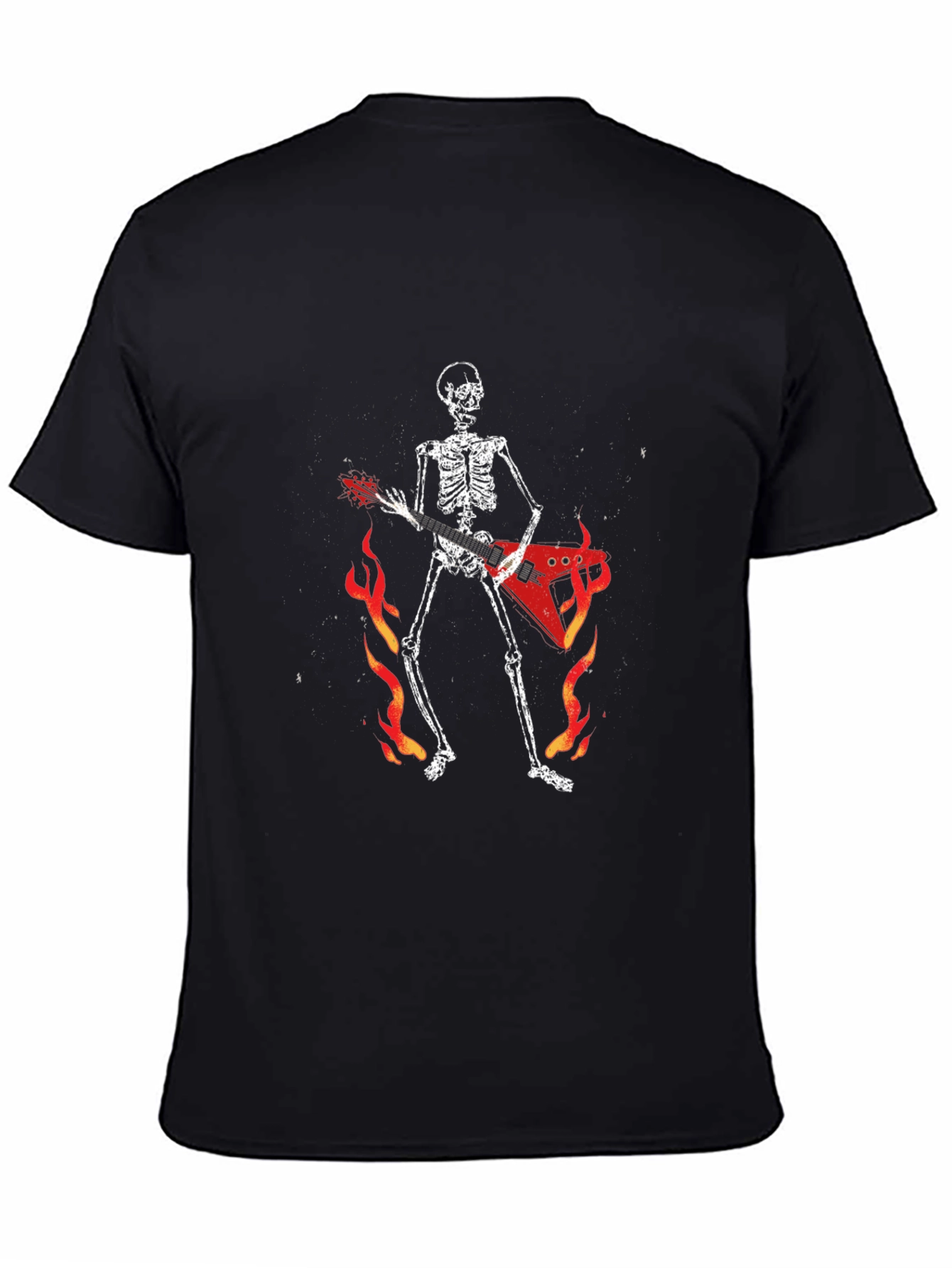 Skeleton Guitarist Graphic T-Shirt - Rock and Roll Tee