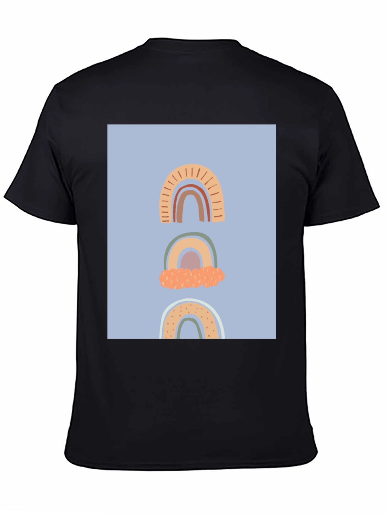 Rainbow Graphic Black T-Shirt