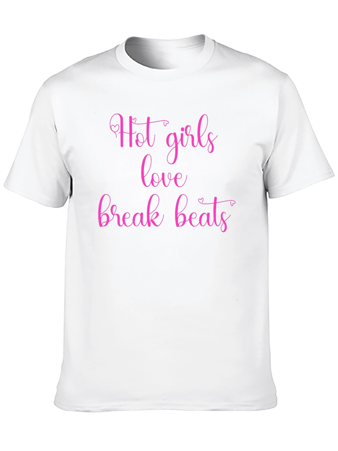 Hot Girls Love Break Beats Graphic Tee - Black