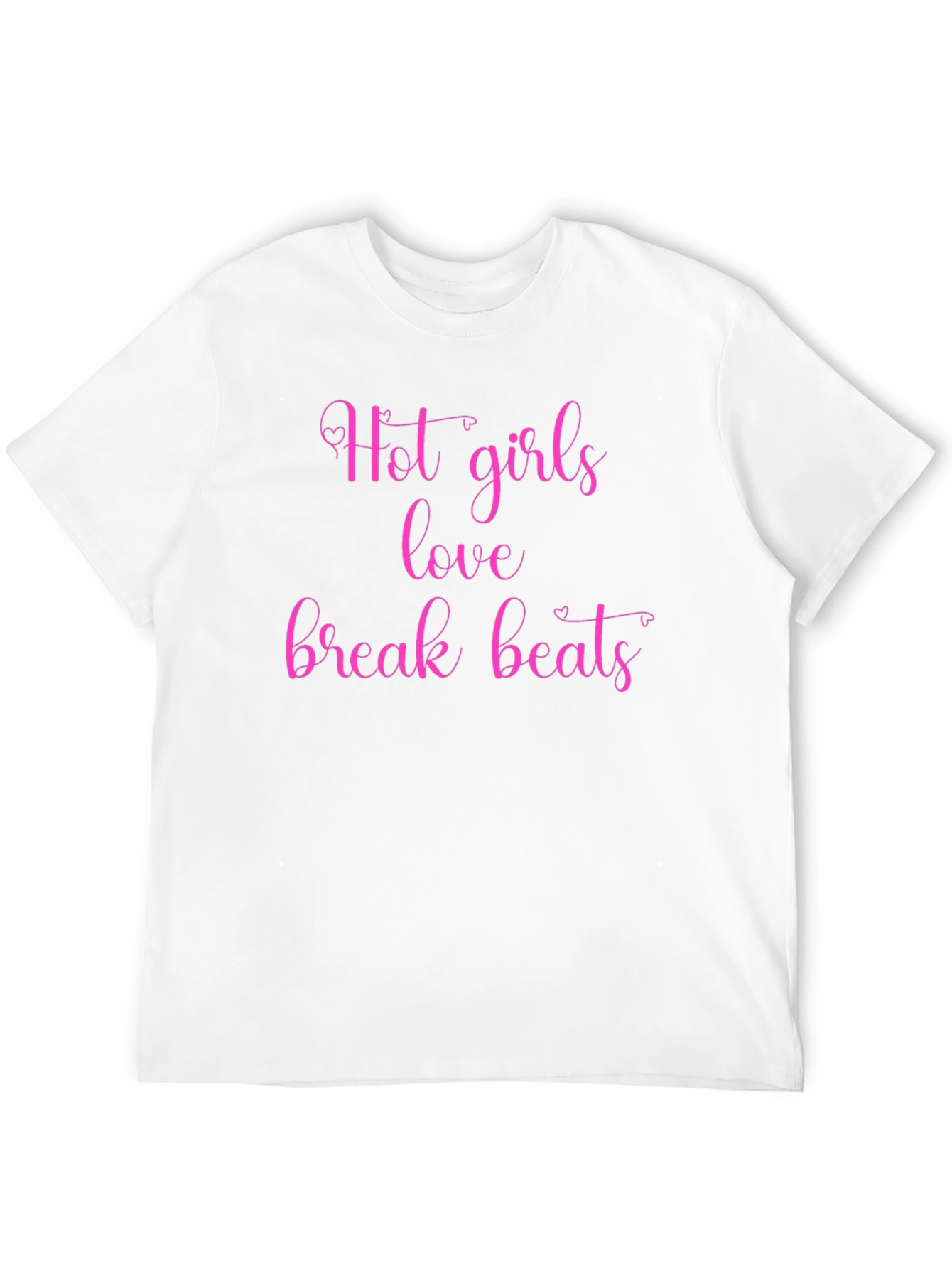 Hot Girls Love Break Beats Graphic Tee - Black
