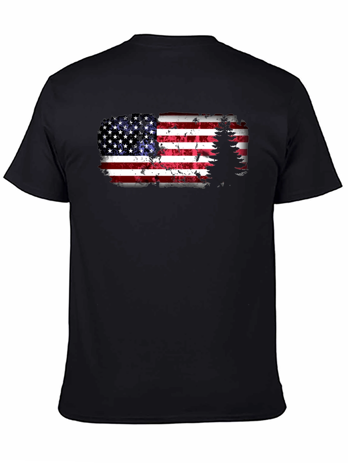 American Flag Tree Graphic T-Shirt