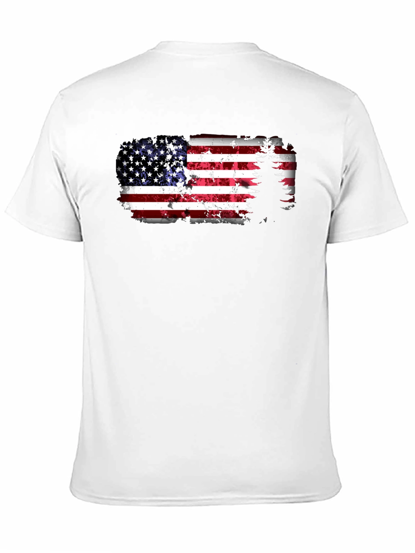 American Flag Tree Graphic T-Shirt