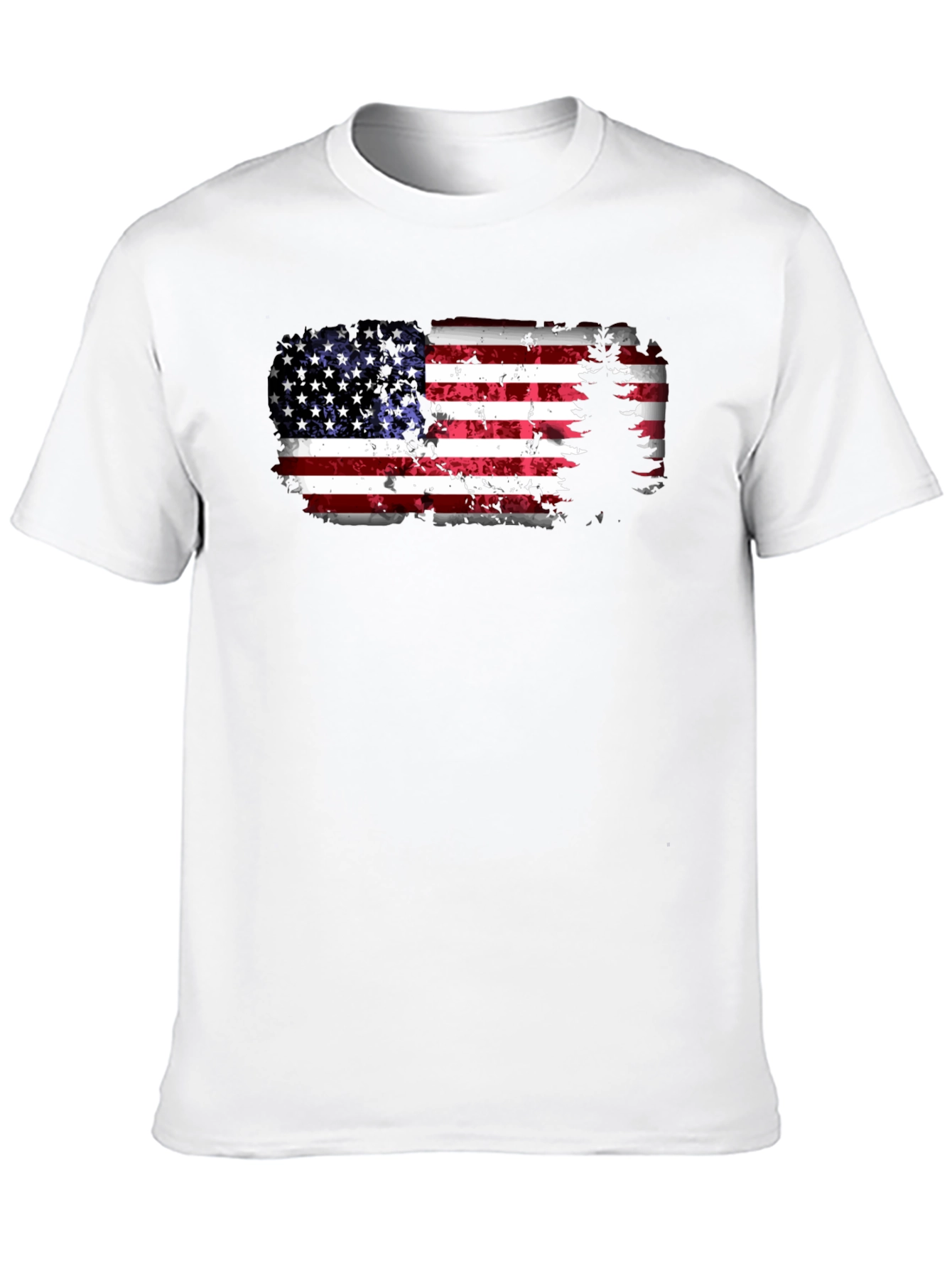 American Flag Tree Graphic T-Shirt