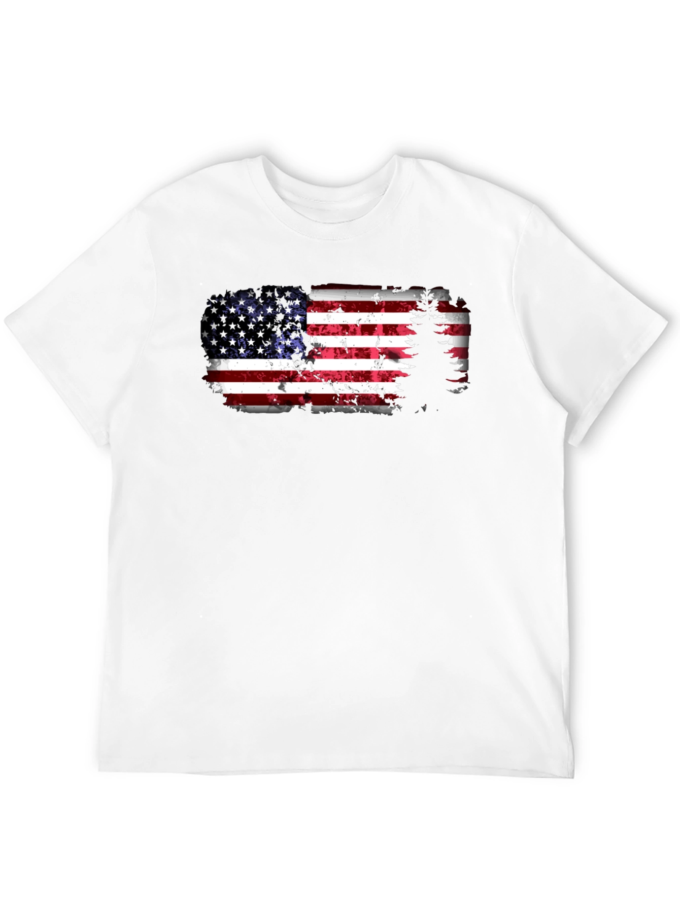 American Flag Tree Graphic T-Shirt