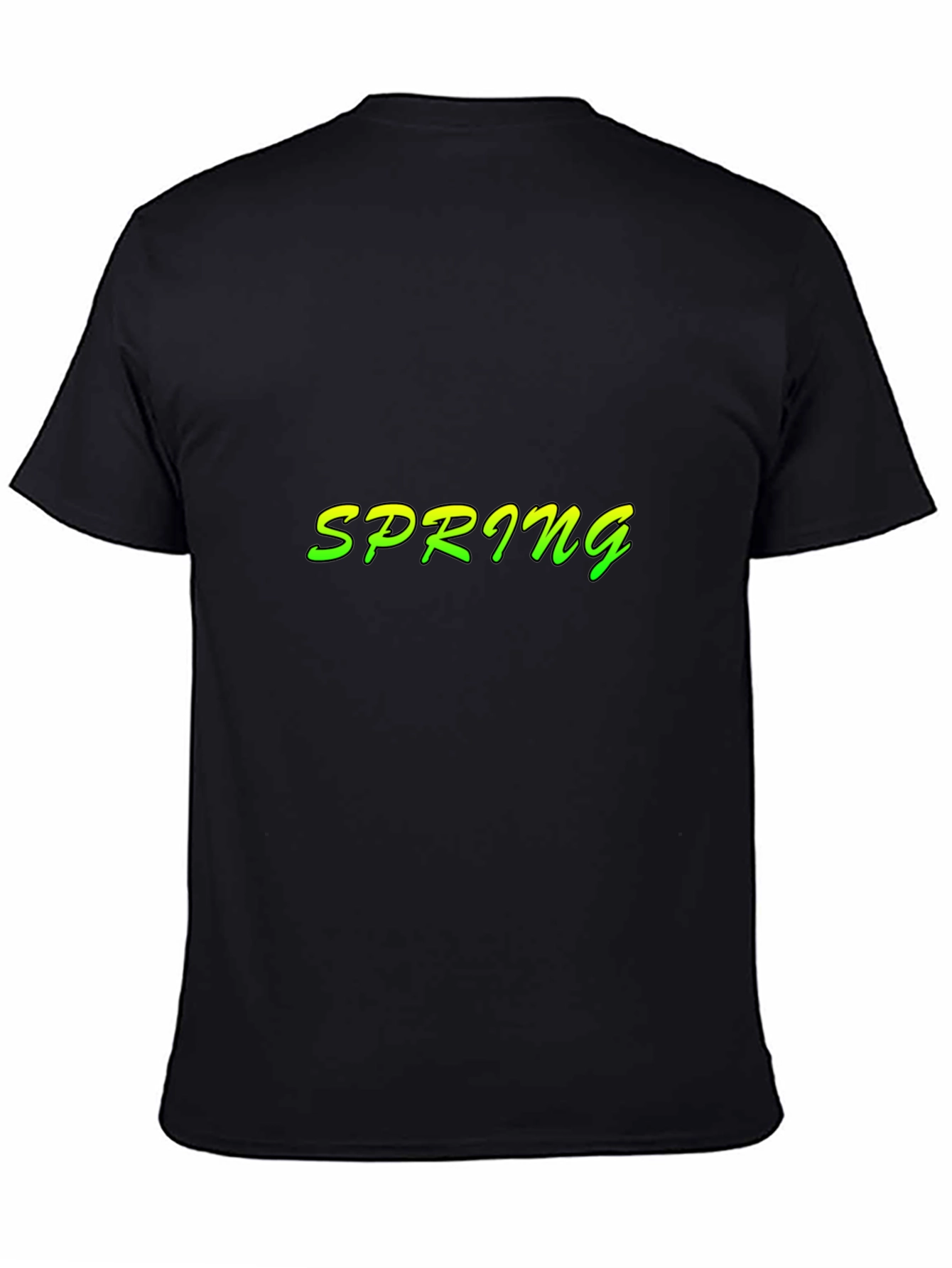 Spring T-Shirt - Black - Short Sleeve