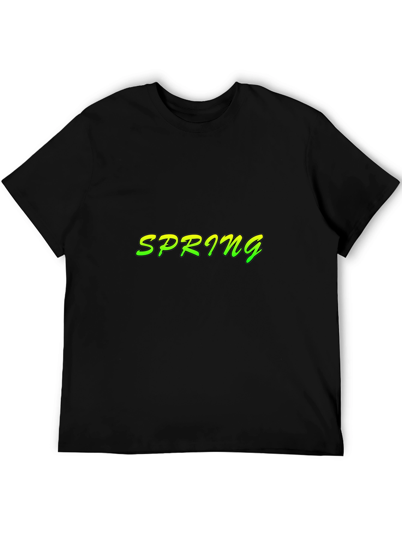 Spring T-Shirt - Black - Short Sleeve
