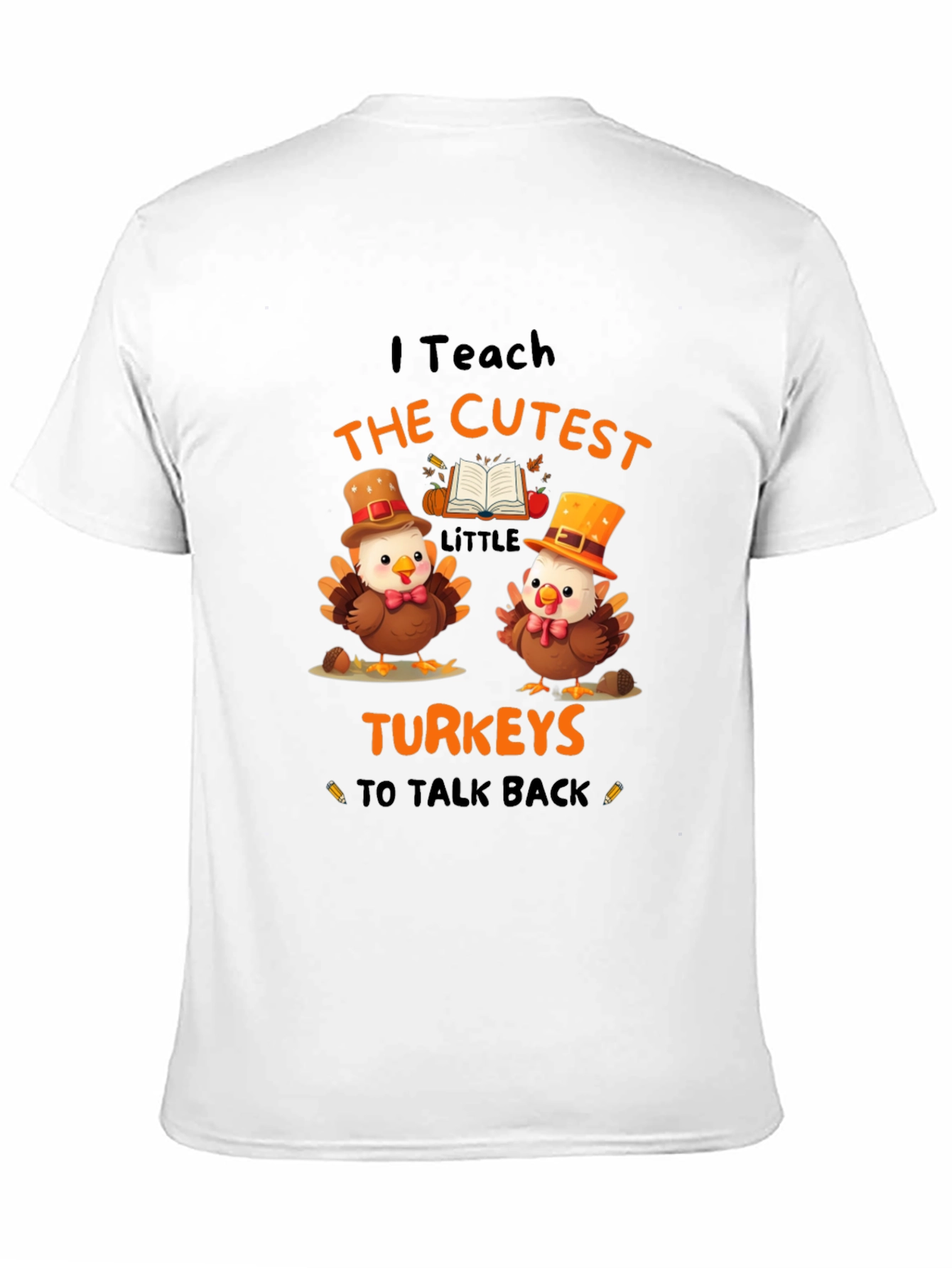 Cute Turkey Teacher Thanksgiving T-Shirt