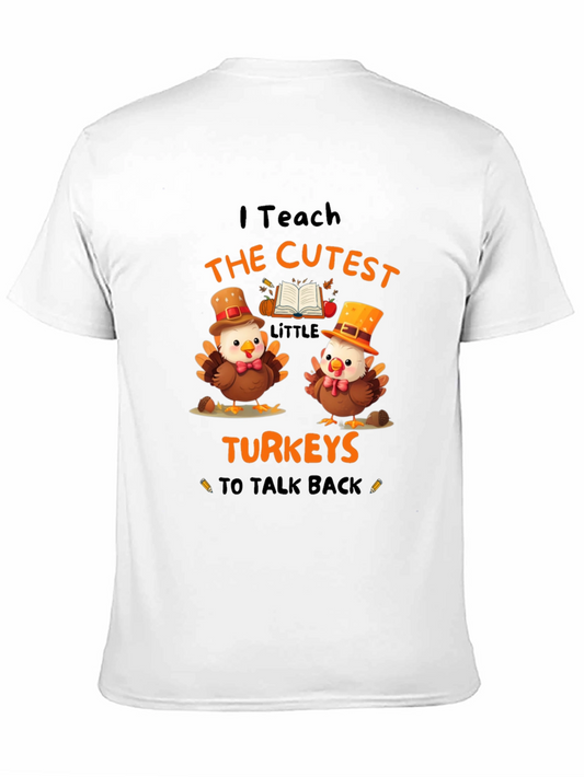 Cute Turkey Teacher Thanksgiving T-Shirt