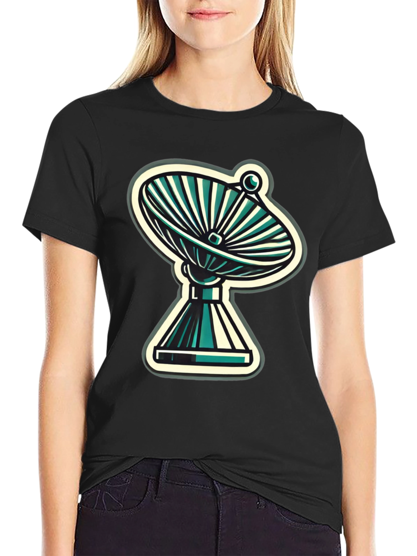 Retro Satellite Dish Graphic Tee