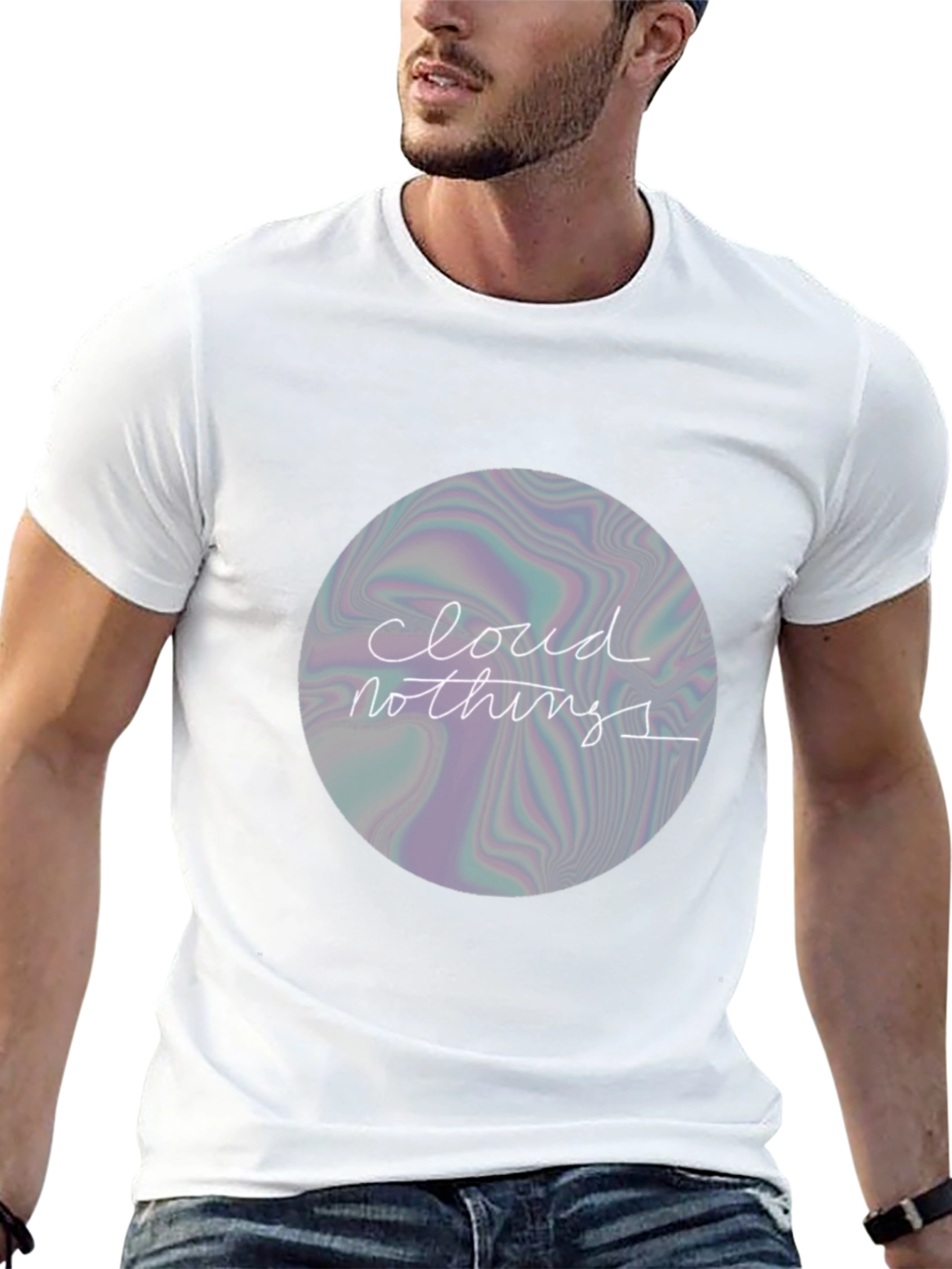 Cloud Nothings Graphic Print Black T-Shirt