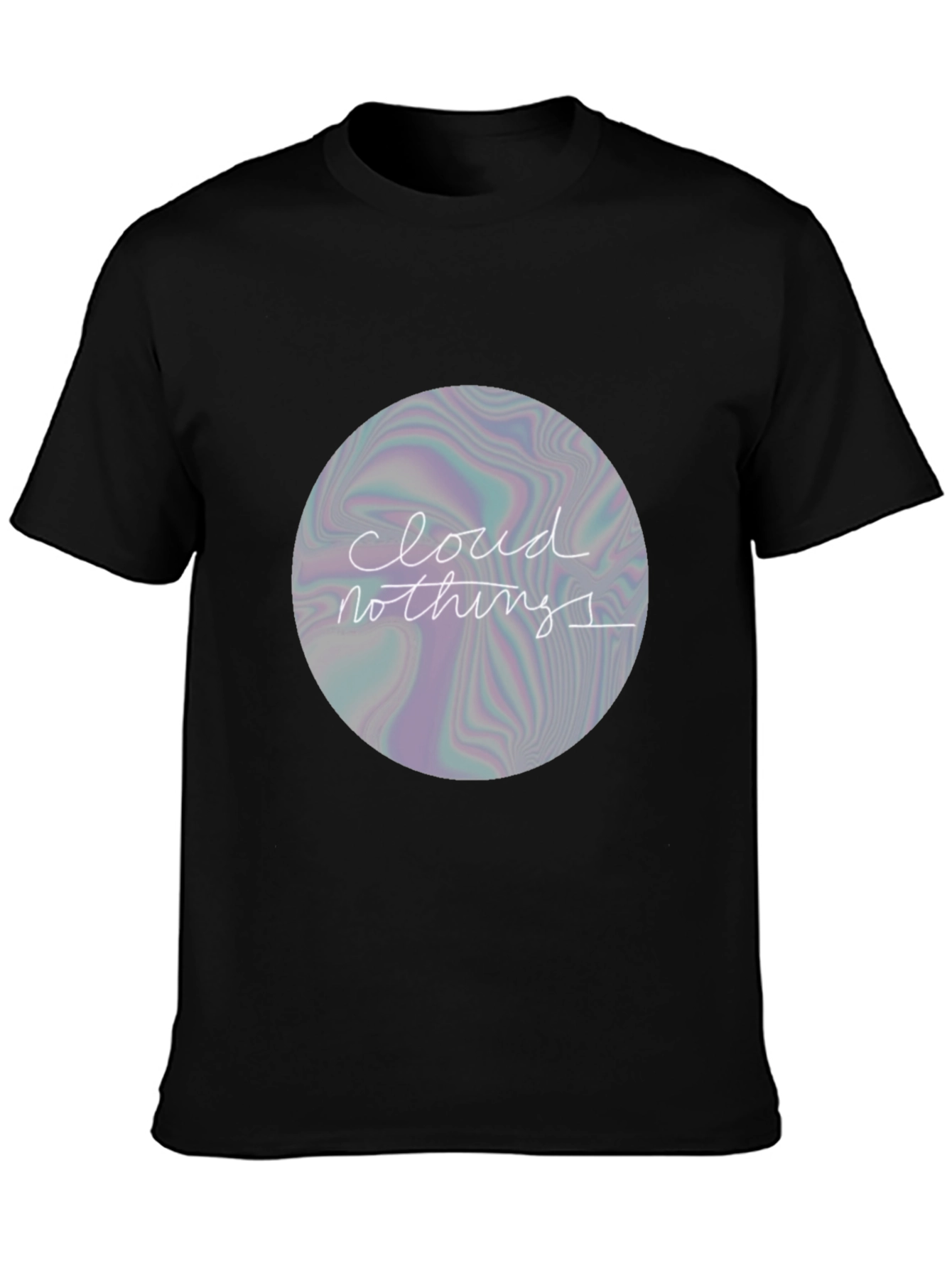 Cloud Nothings Graphic Print Black T-Shirt