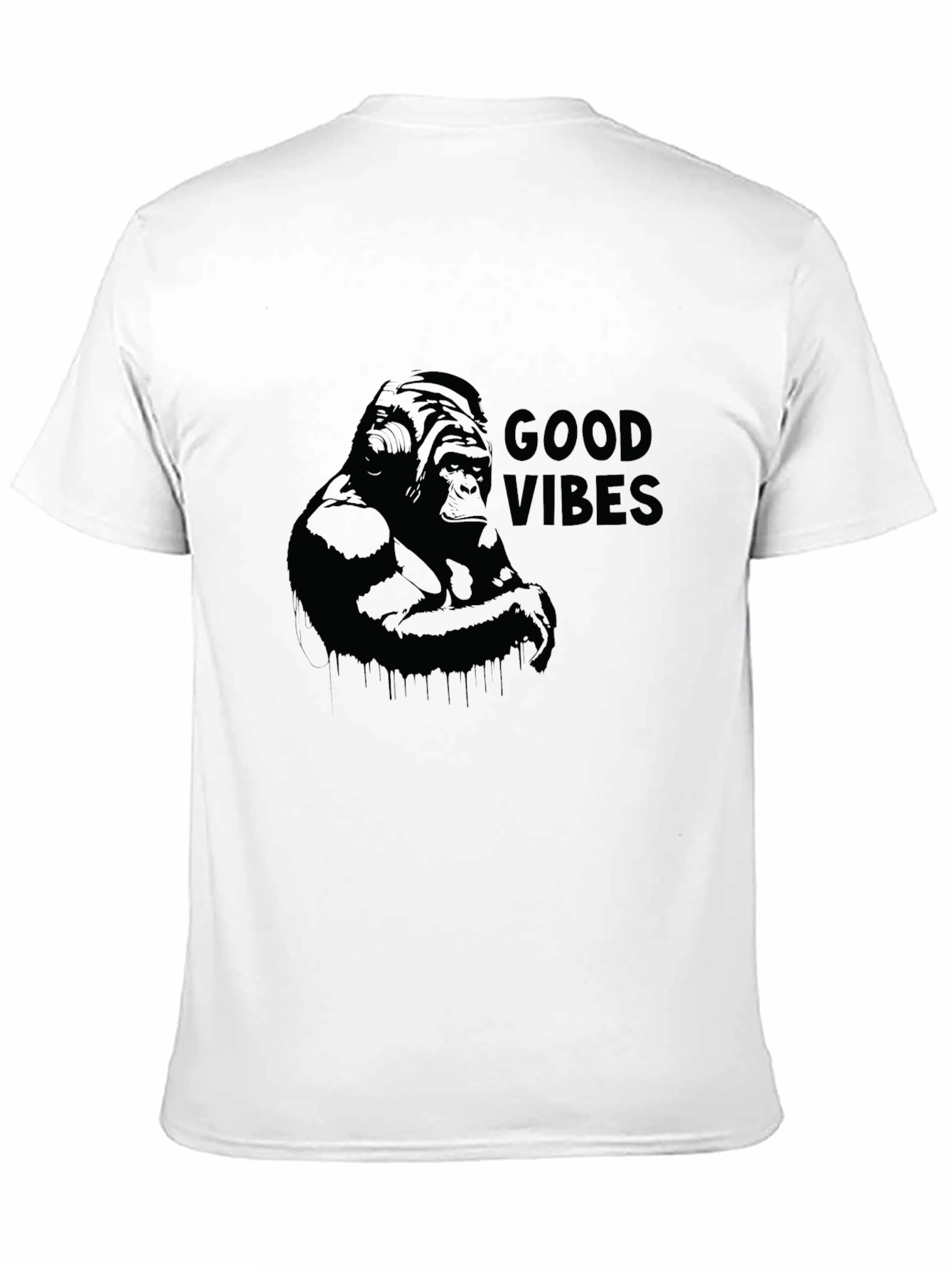 Good Vibes Gorilla Graphic T-Shirt