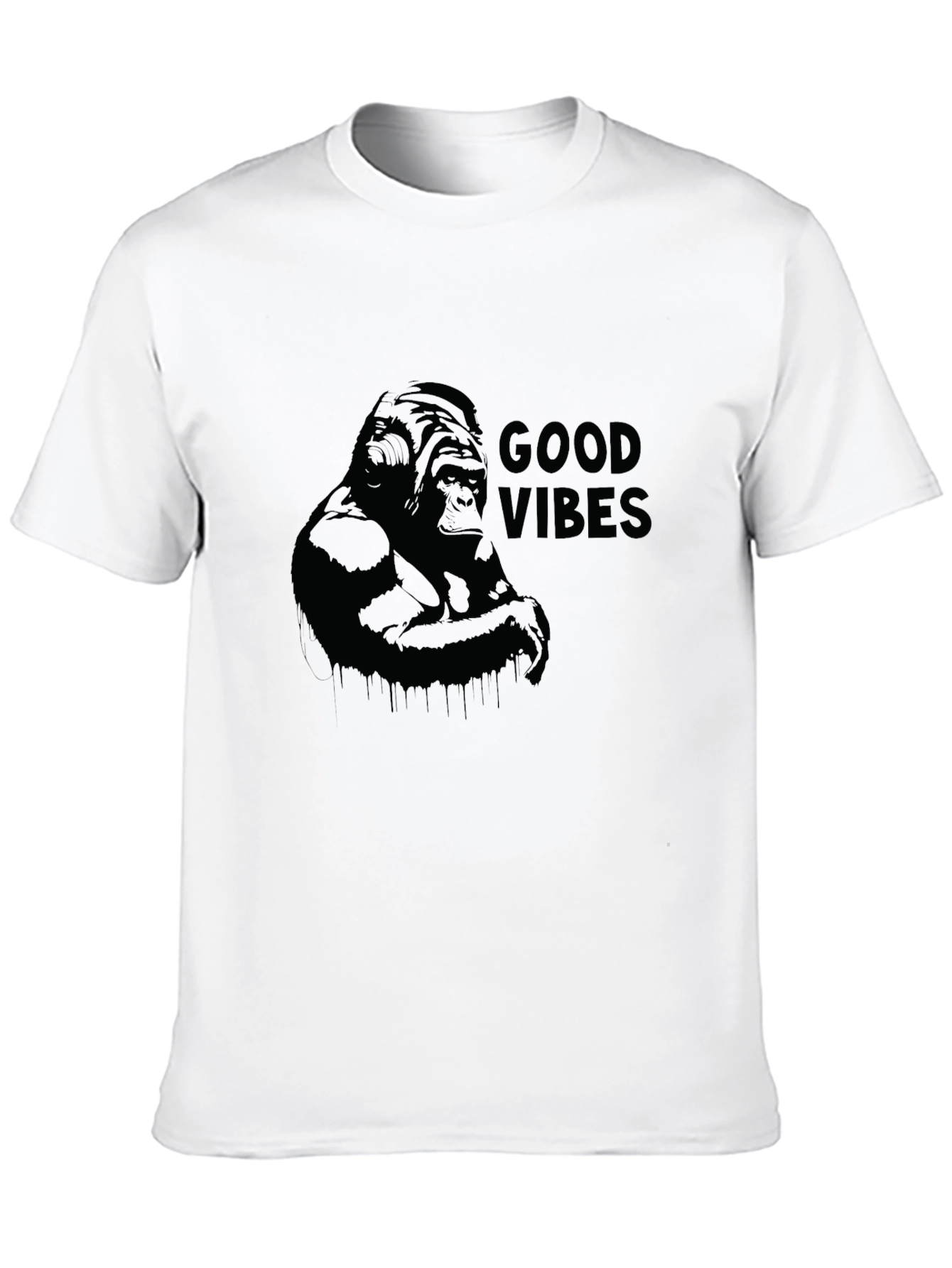 Good Vibes Gorilla Graphic T-Shirt