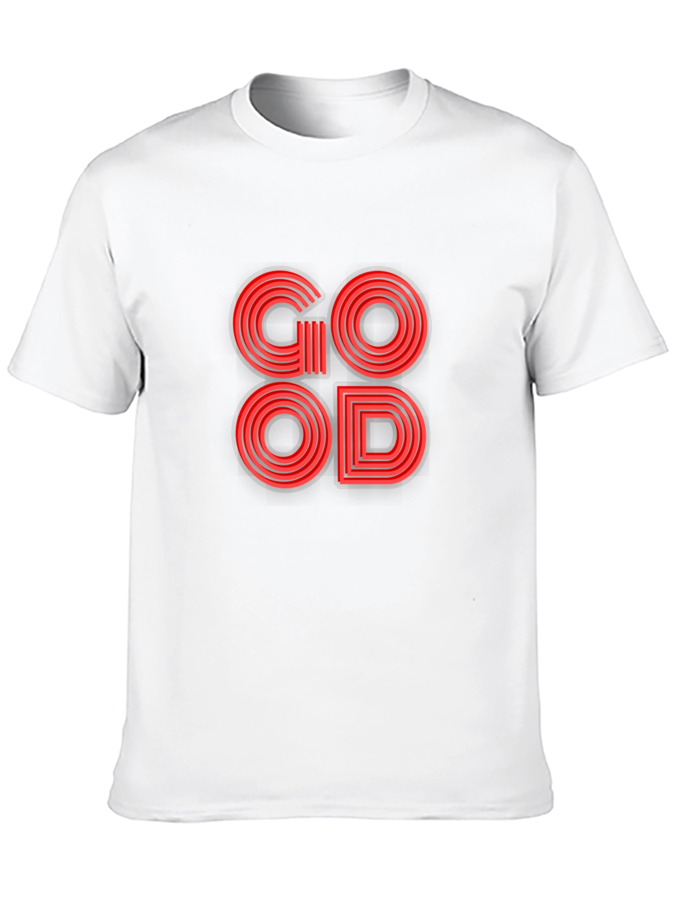 Stylish GOOD Graphic T-Shirt - Black