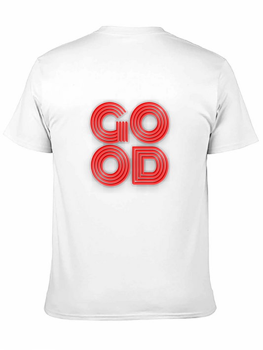 Stylish GOOD Graphic T-Shirt - Black