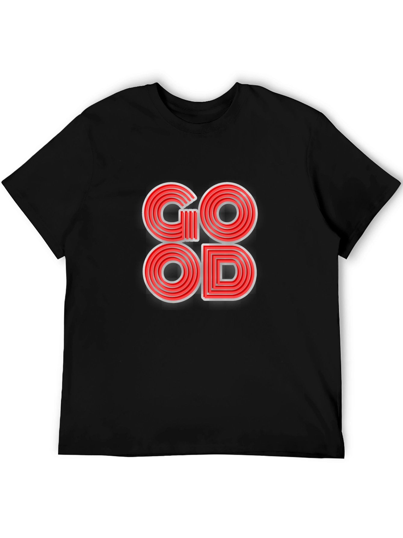 Stylish GOOD Graphic T-Shirt - Black