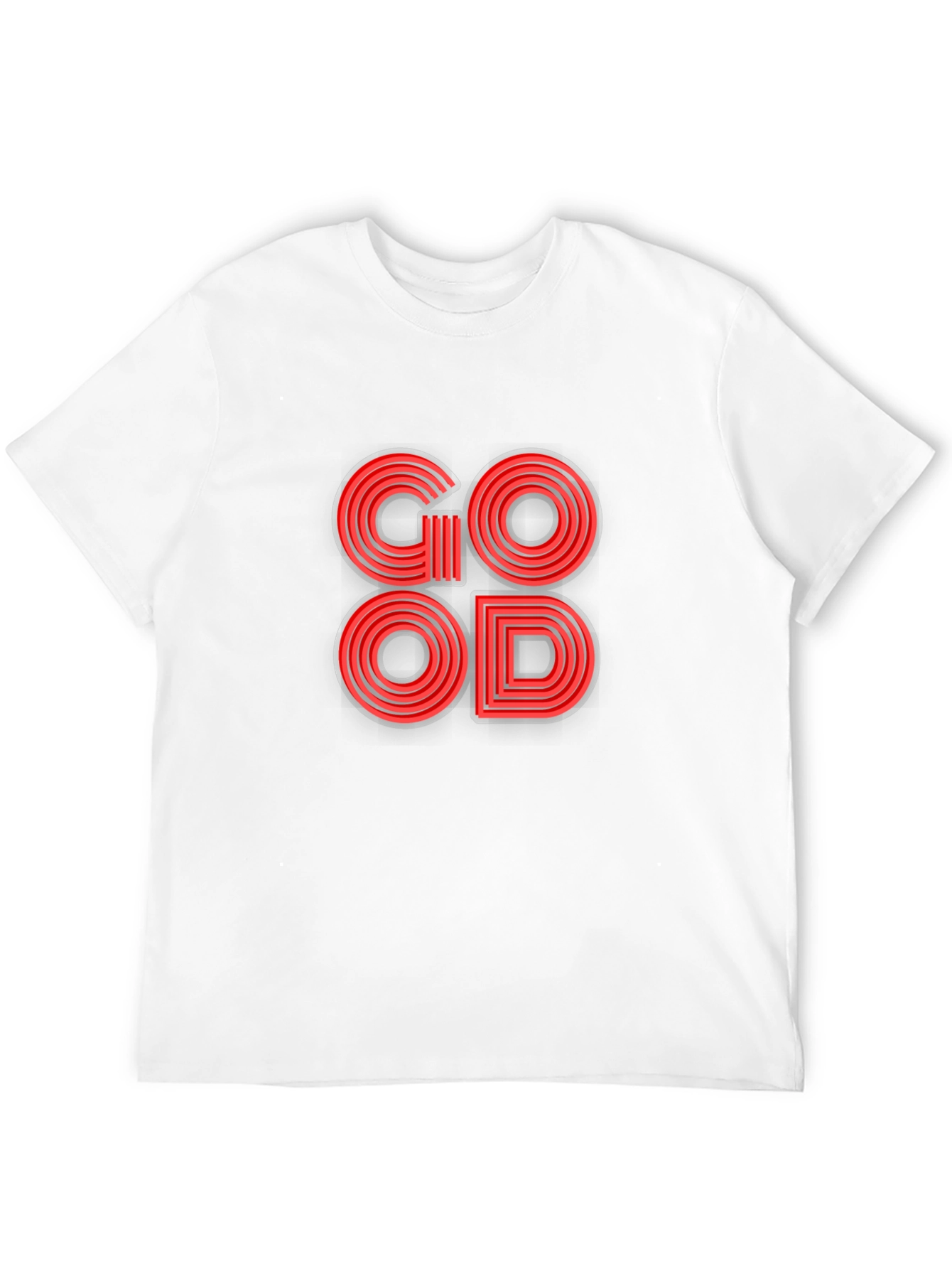 Stylish GOOD Graphic T-Shirt - Black