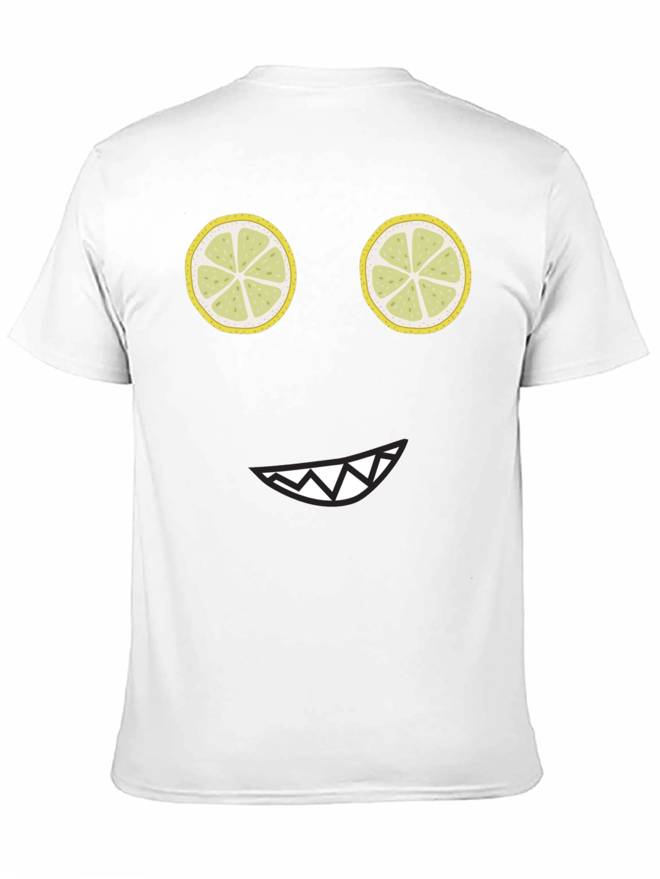 Funny Lemon Face Black T-Shirt