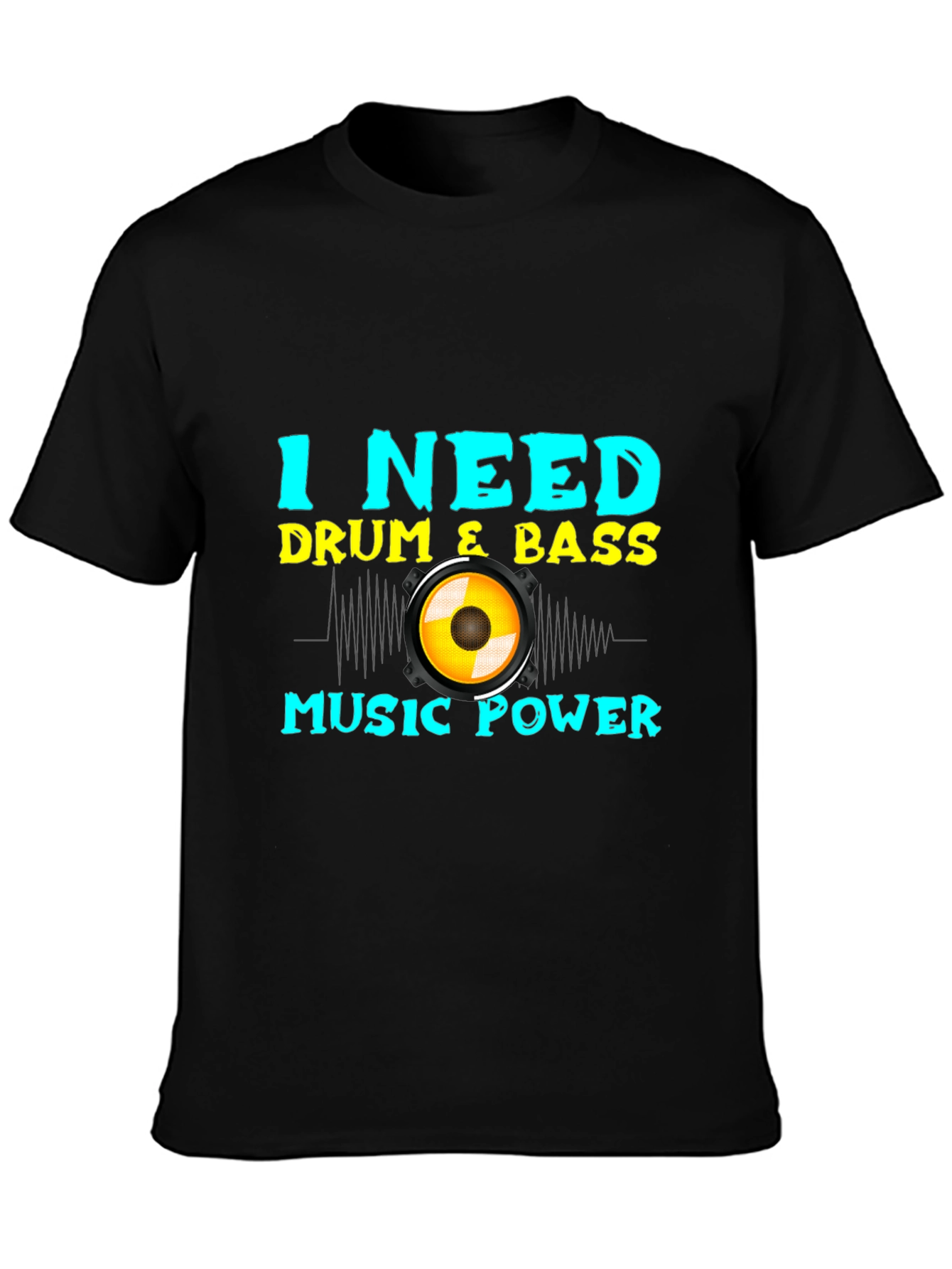 Drum & Bass Music Power T-Shirt
