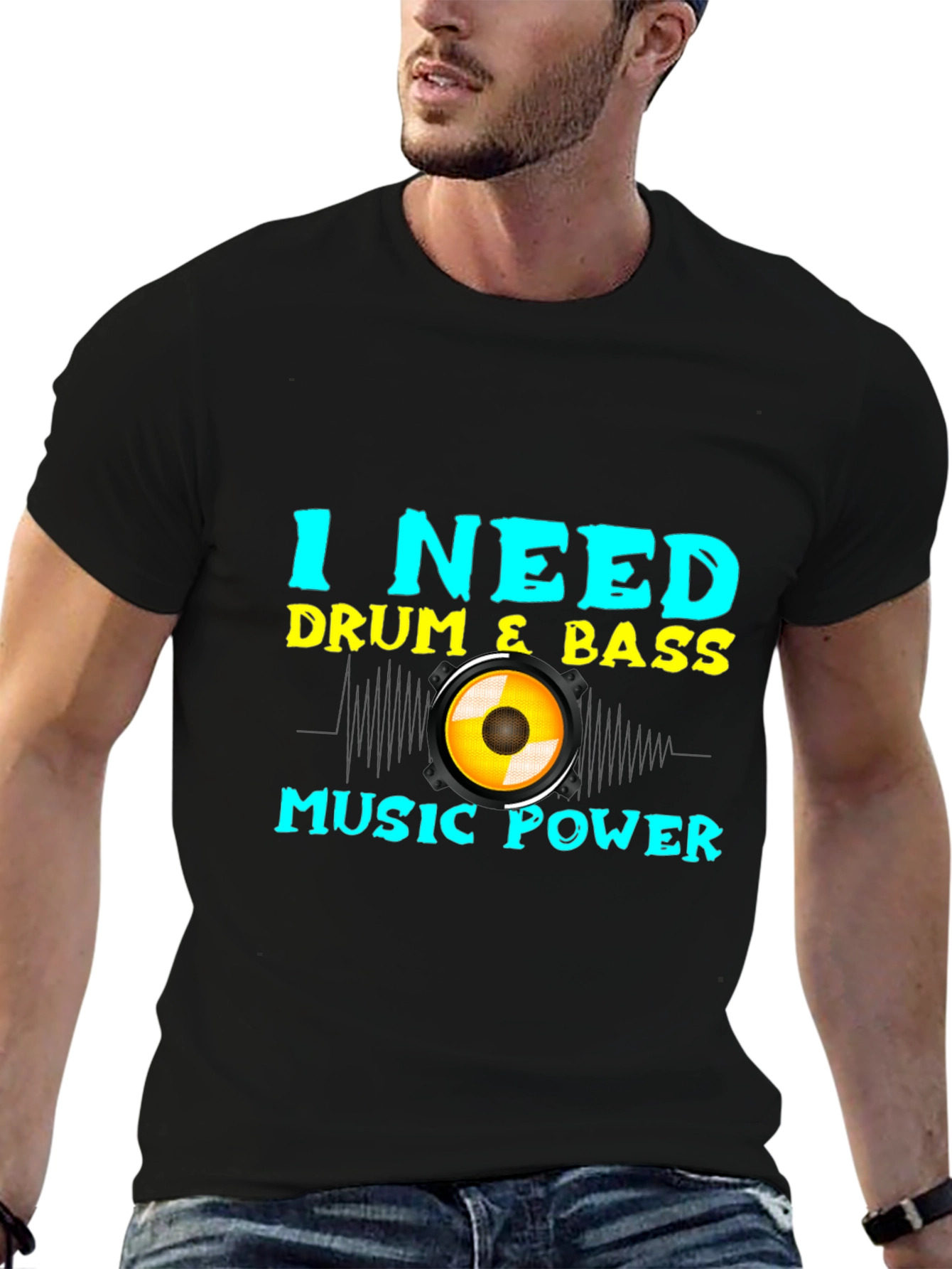 Drum & Bass Music Power T-Shirt