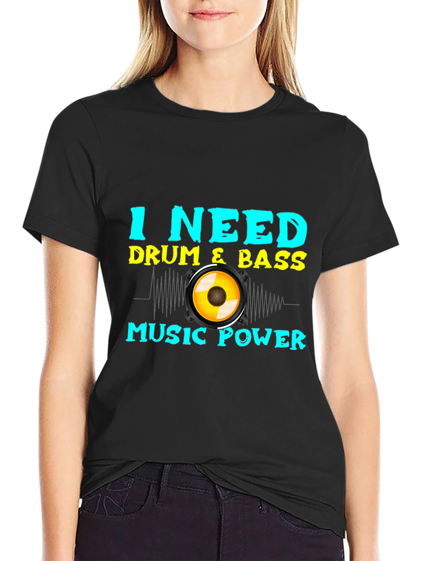 Drum & Bass Music Power T-Shirt
