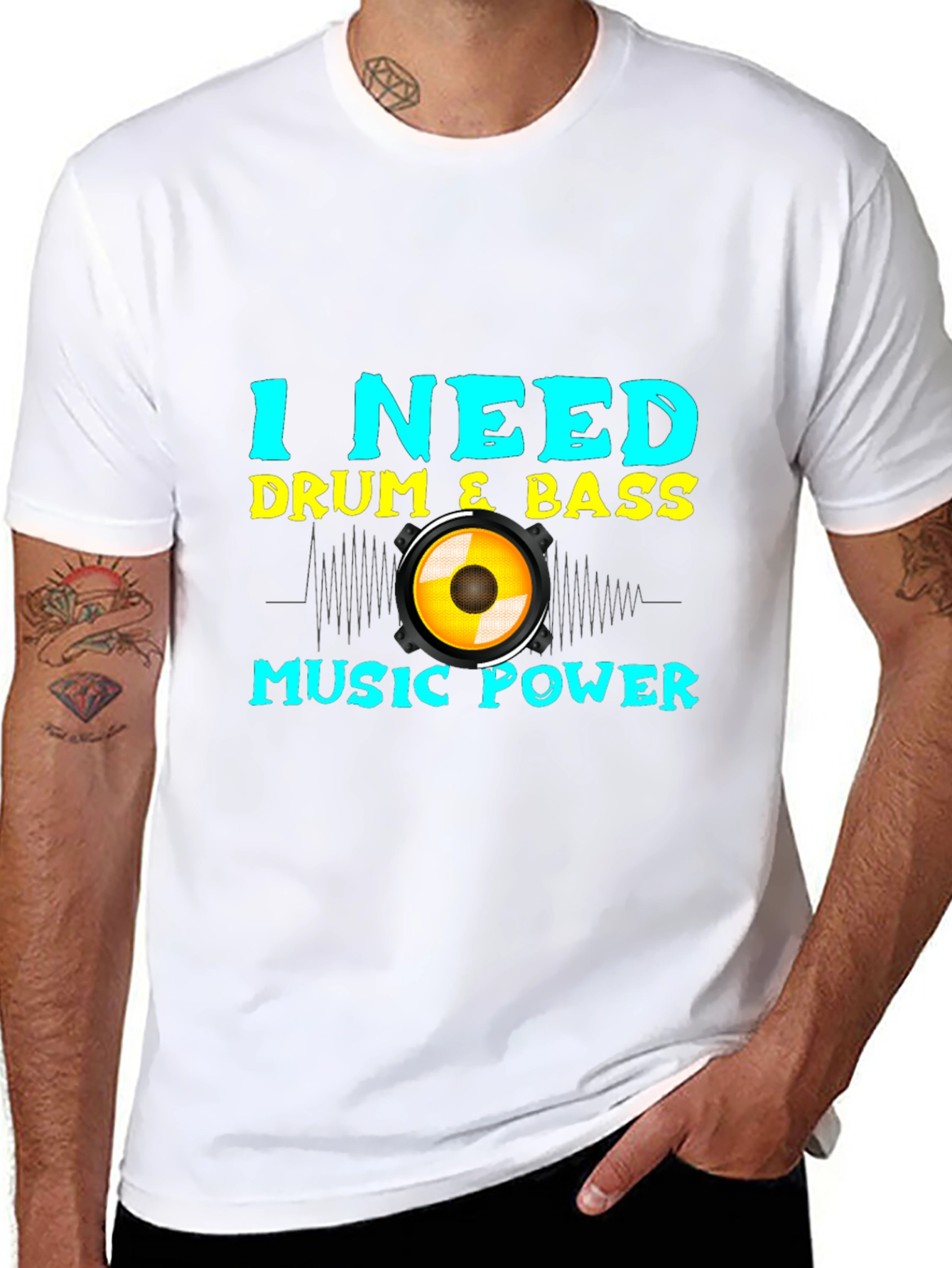 Drum & Bass Music Power T-Shirt