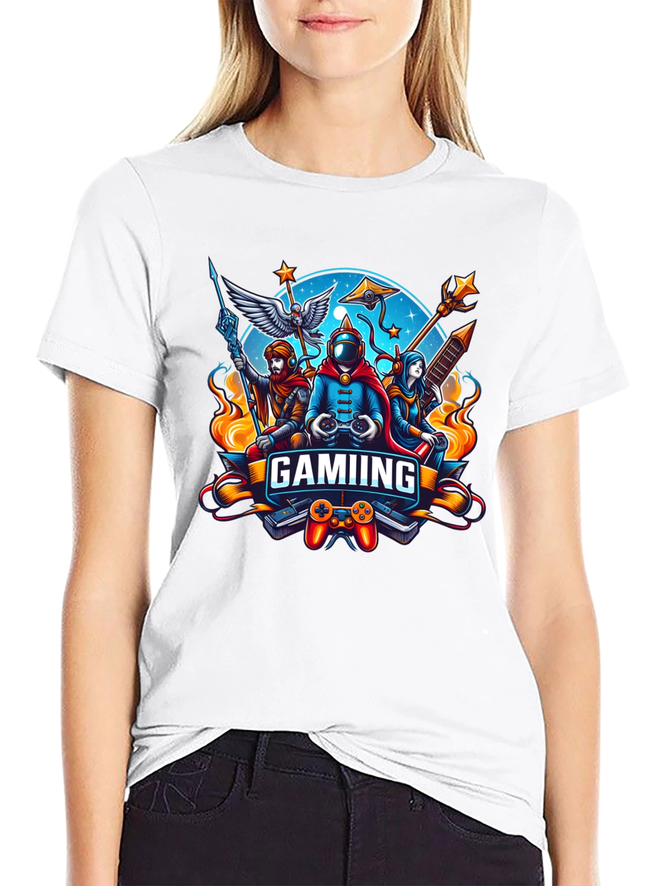 Gaming Graphic Black T-Shirt