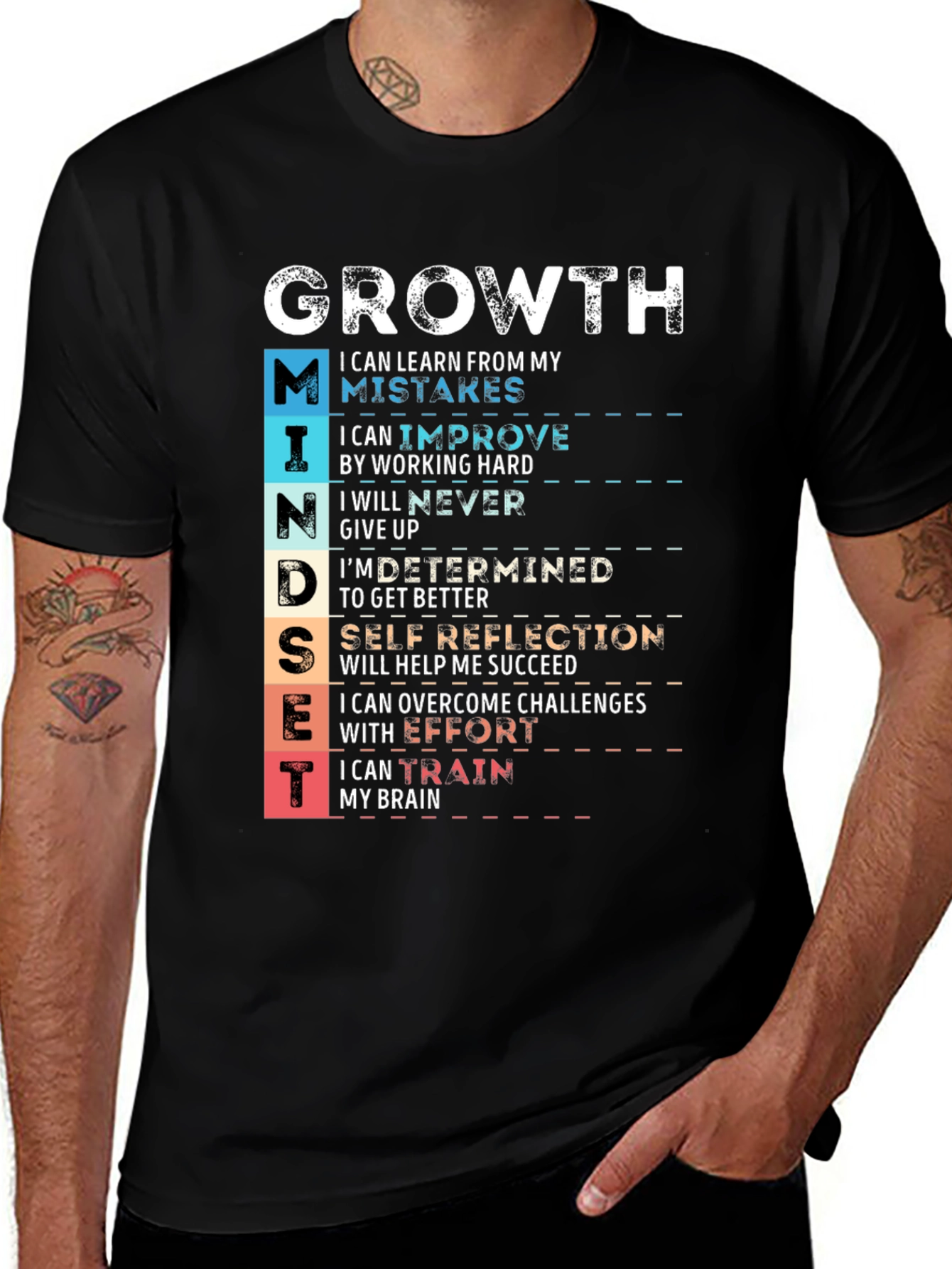 Growth Mindset T-Shirt - Motivational Tee