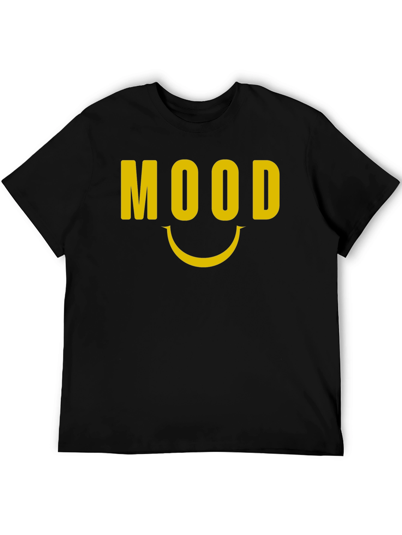 Mood Graphic Tee - Black Cotton Blend Comfort
