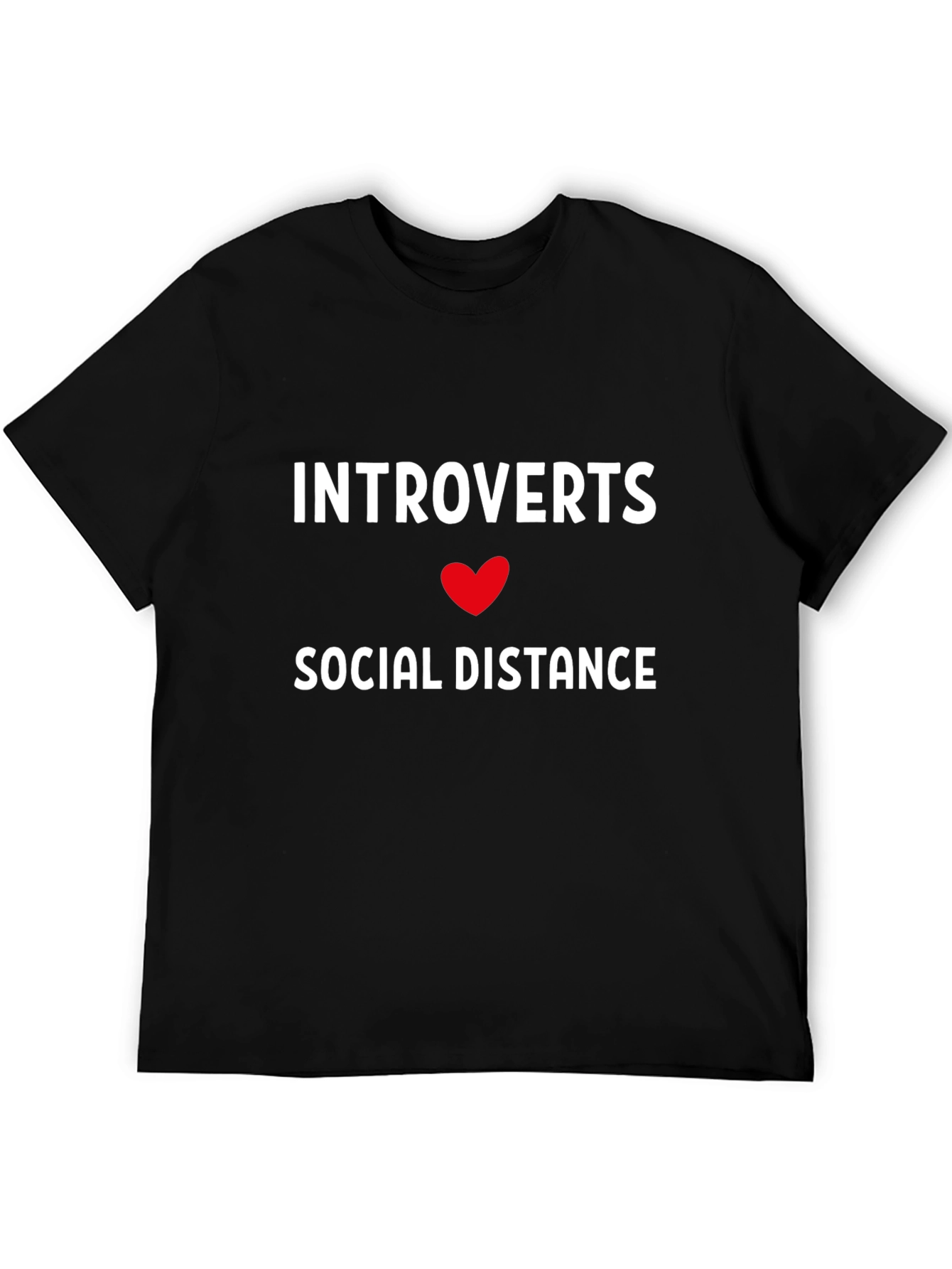 Introverts Social Distance Graphic Tee