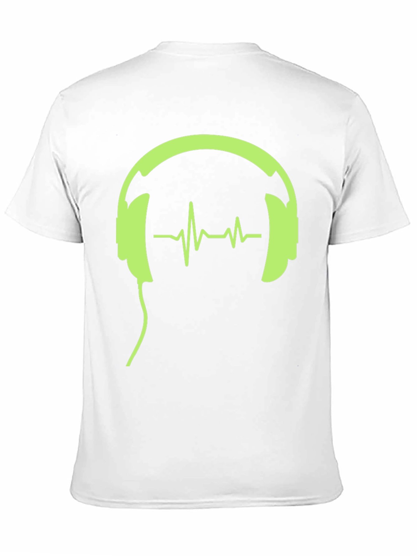Headphones and Heartbeat Graphic Tee