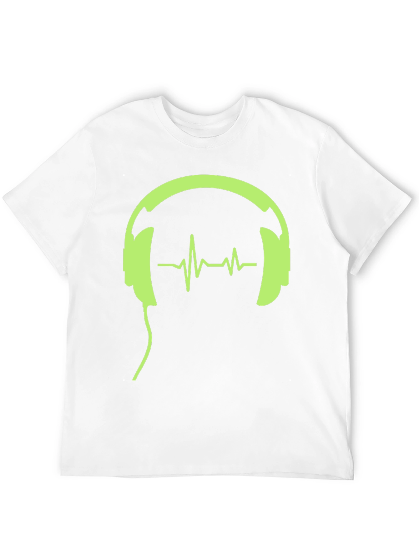 Headphones and Heartbeat Graphic Tee