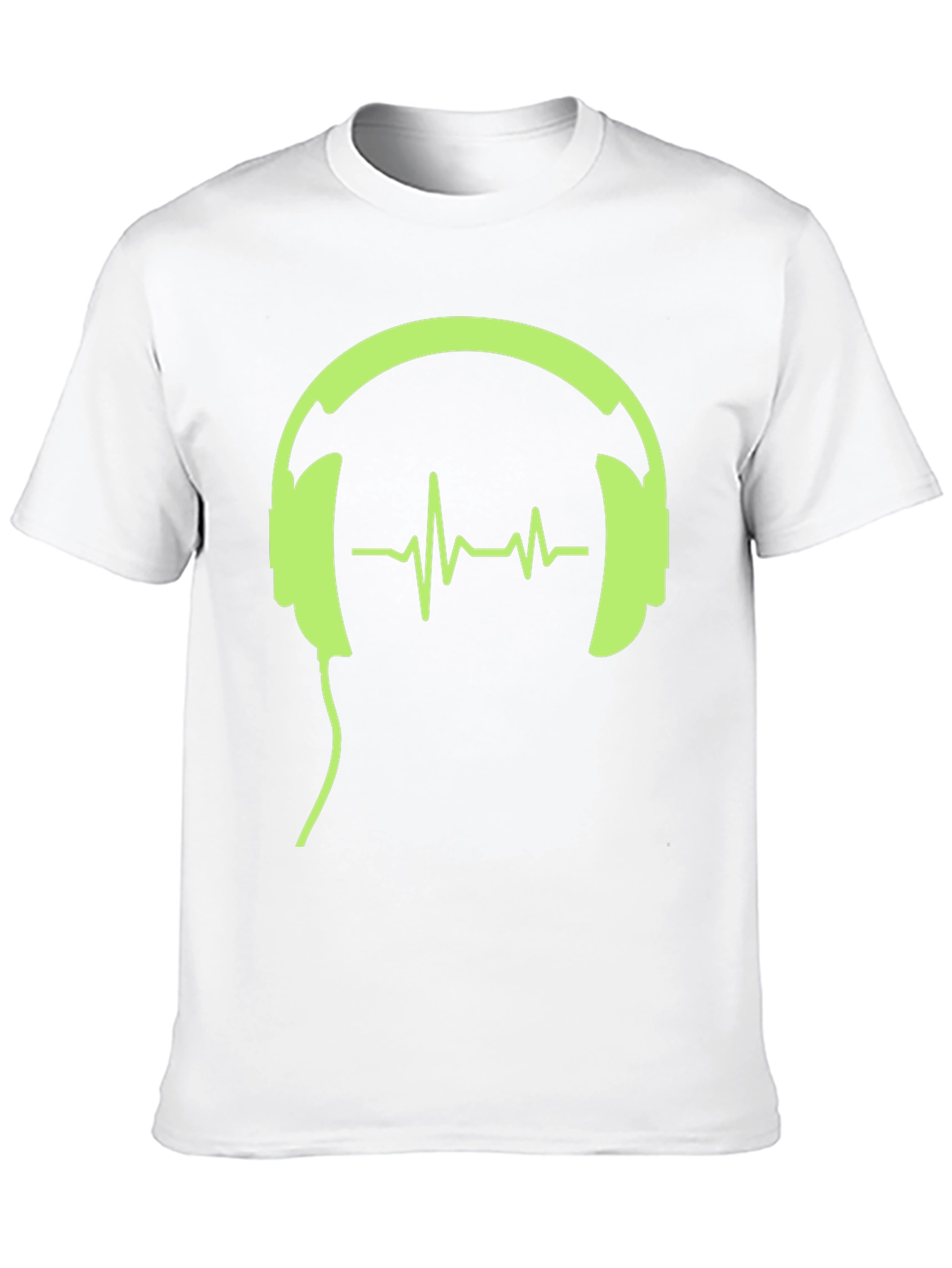 Headphones and Heartbeat Graphic Tee