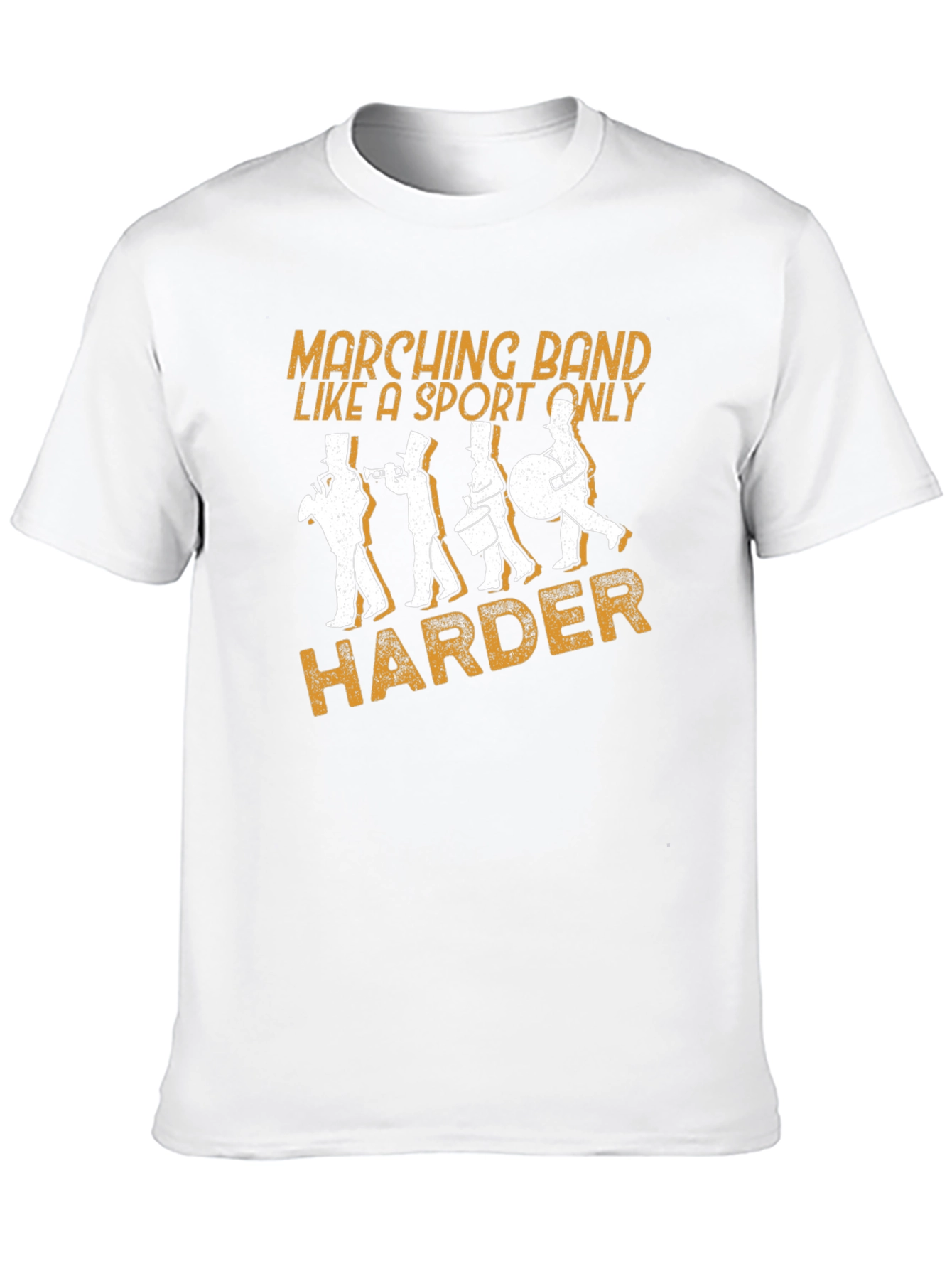 Marching Band Harder Black Graphic Tee