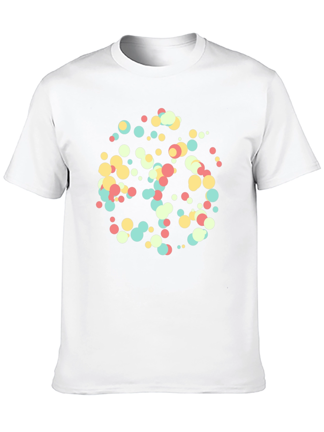 Abstract Dot Pattern Black T-Shirt
