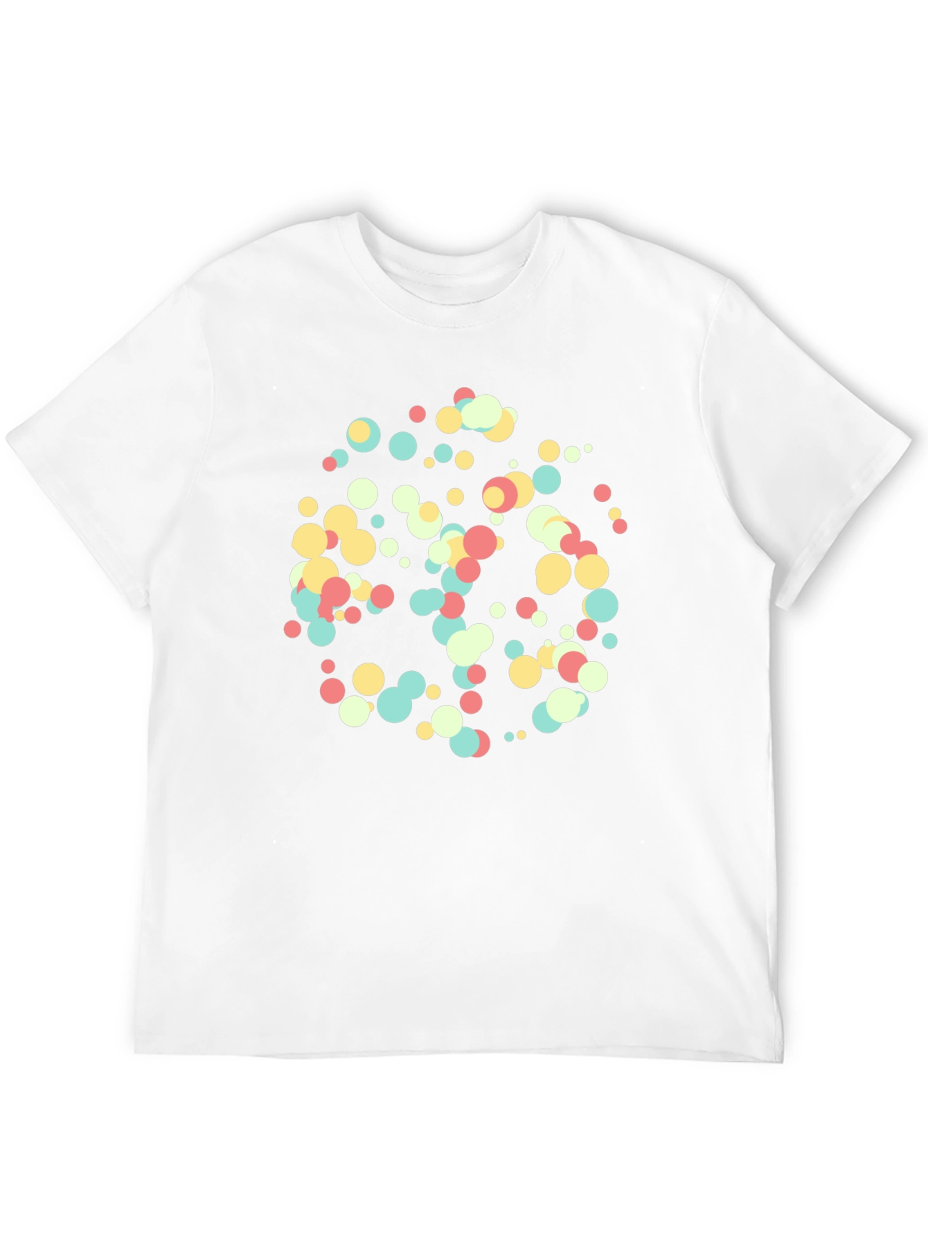 Abstract Dot Pattern Black T-Shirt