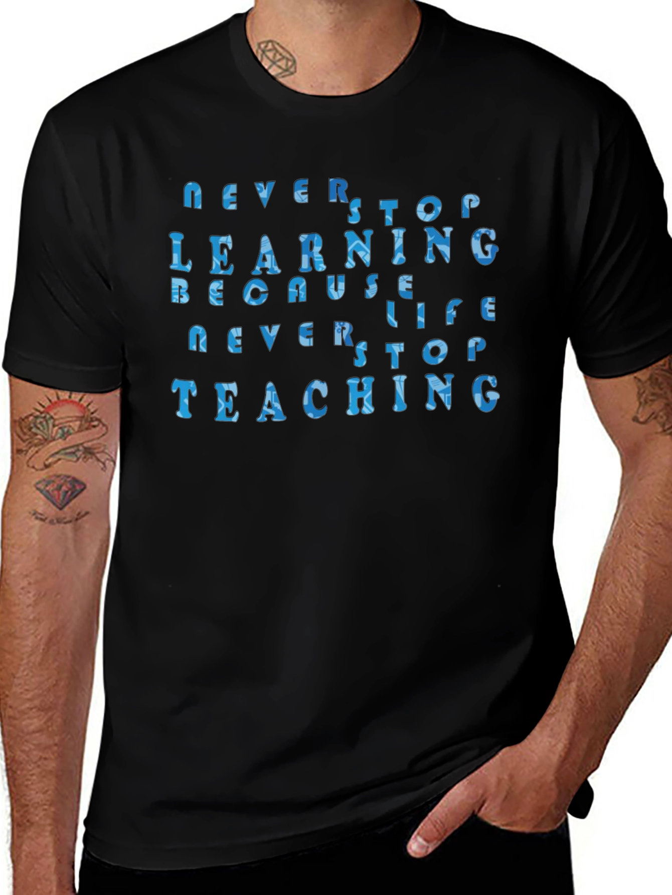 Never Stop Learning Unisex T-Shirt