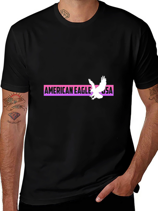 American Eagle USA Graphic Black T-Shirt