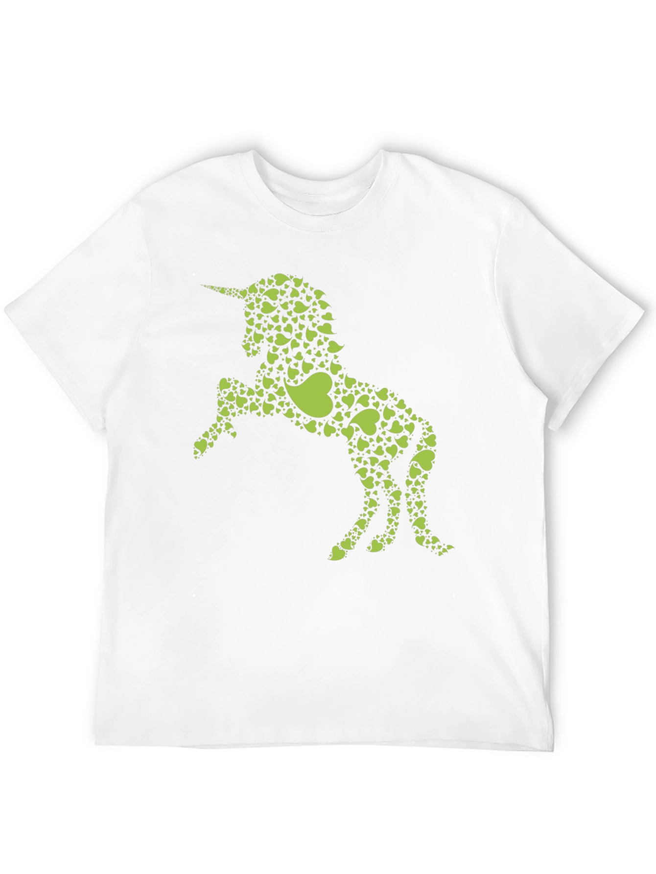 Heart Unicorn Graphic T-Shirt - Black